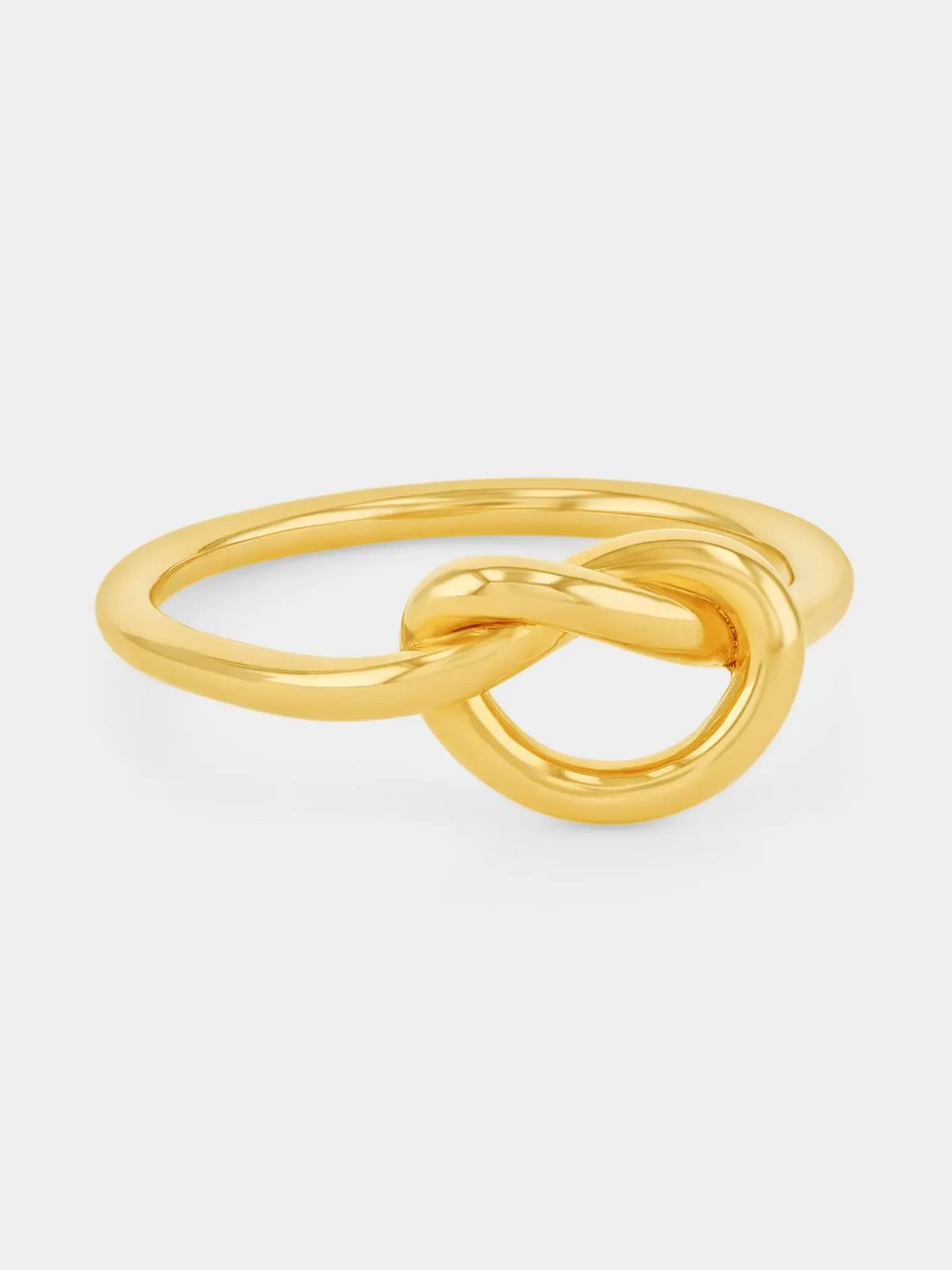 Gold Plated Sterling Silver Love Knot Ring