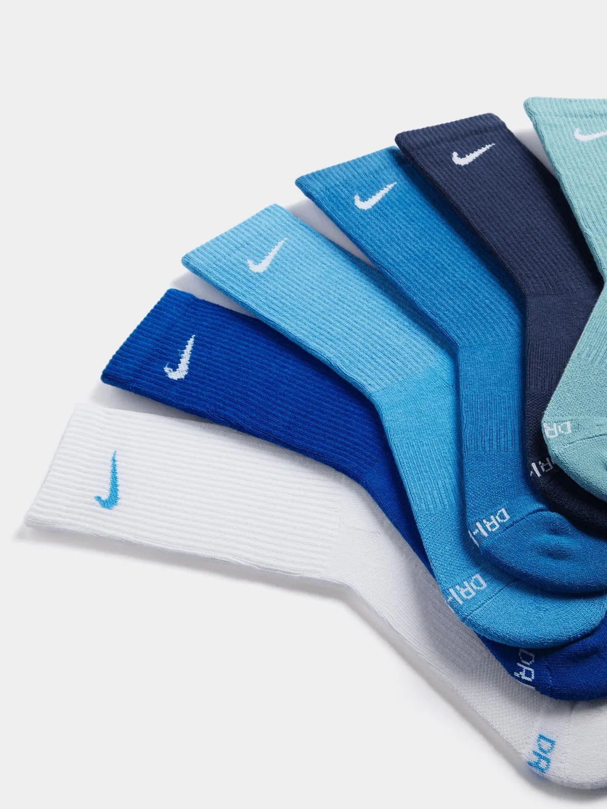 Nike Unisex Everyday 6 Pack Plus Cushion Crew Multicolour Socks