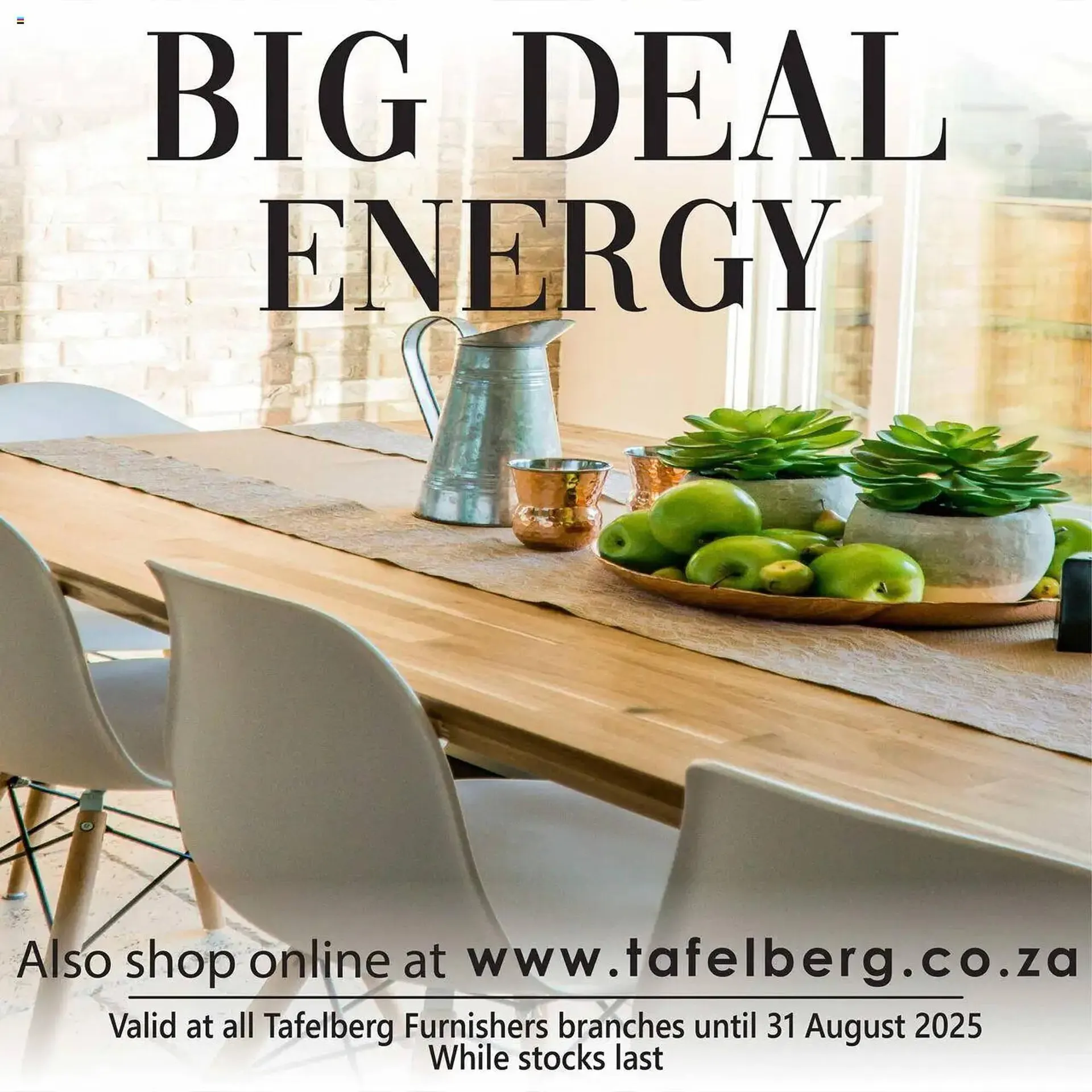 Tafelberg Furnishers catalogue from 21 August to 31 August 2025 - Catalogue Page 1