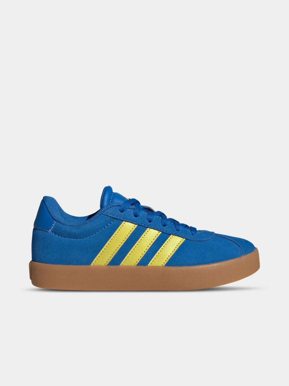 adidas Junior Grade-School VL Court 3.0 Blue/Yellow/Gum Sneakers