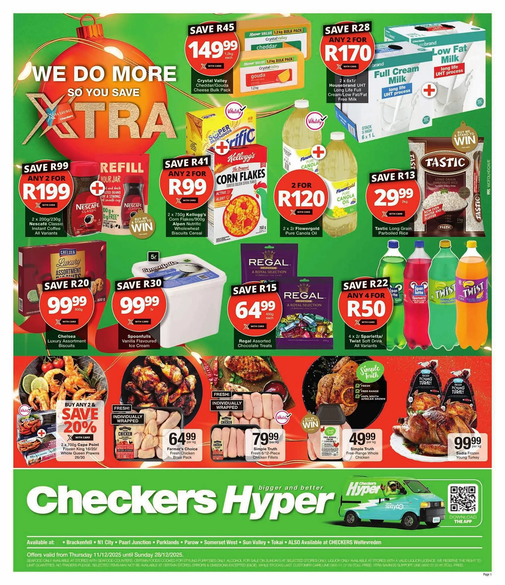 Checkers catalogue from 11 December to 28 December 2025 - Catalogue Page 1