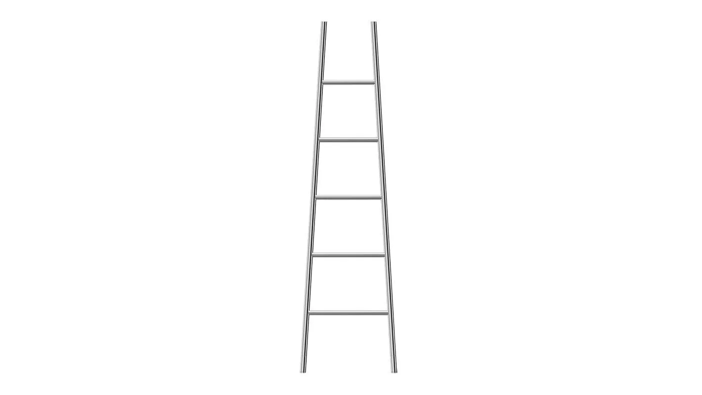 Jeeves Tangent L Brushed Stainless Steel Heated Towel Rail 1890 x 520mm