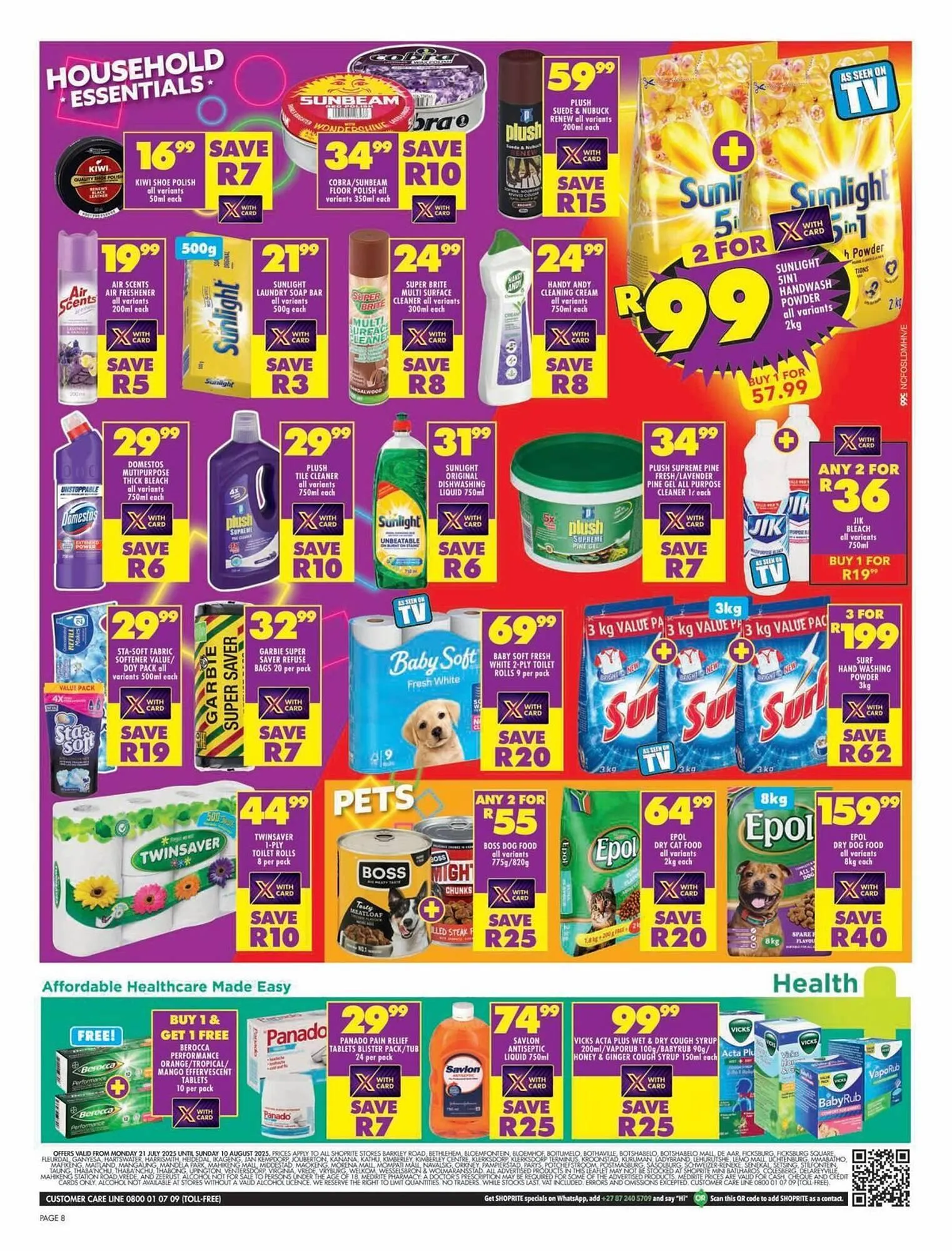 Shoprite catalogue from 22 July to 10 August 2025 - Catalogue Page 8