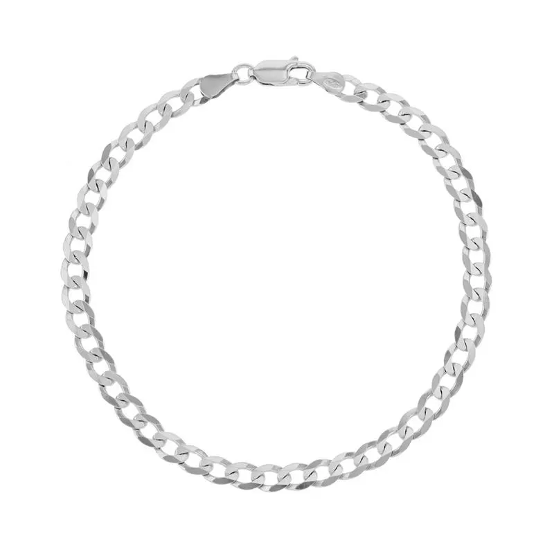 Sterling Silver Men's Curb Bracelet