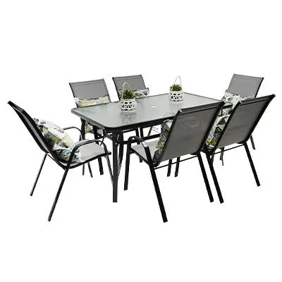 Steel Patio Set 7 Piece