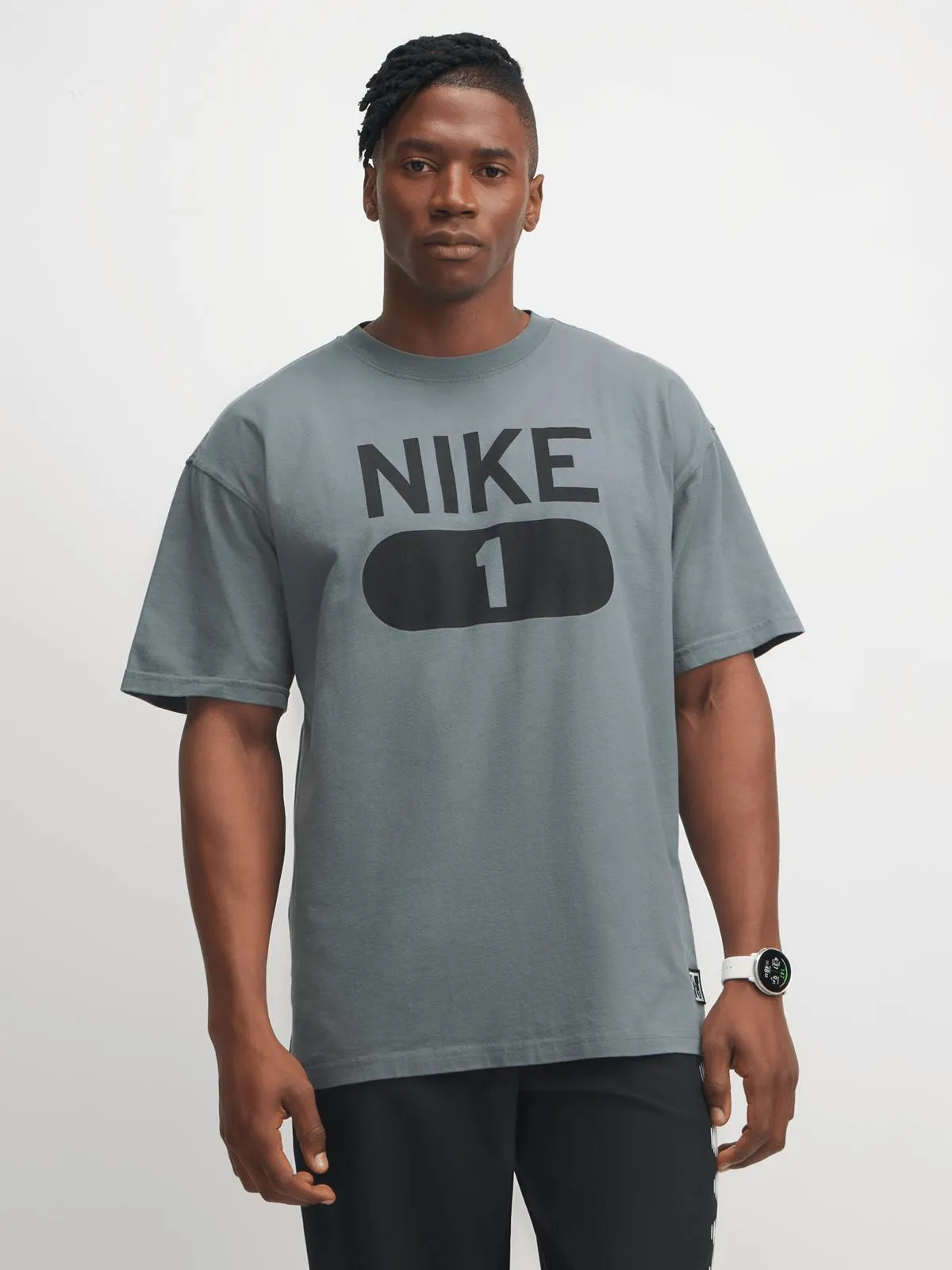 Nike Mens Gym Culture Smoke Grey Tee