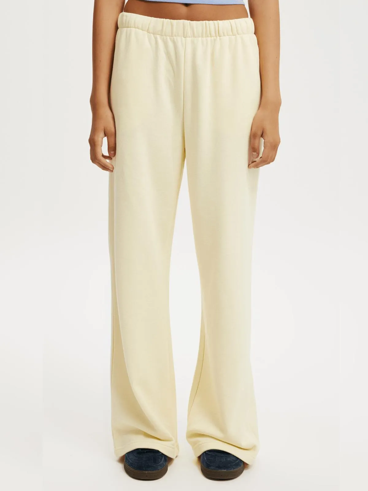 Women's Cotton On Yellow Classic Fleece Wide Leg Sweatpants