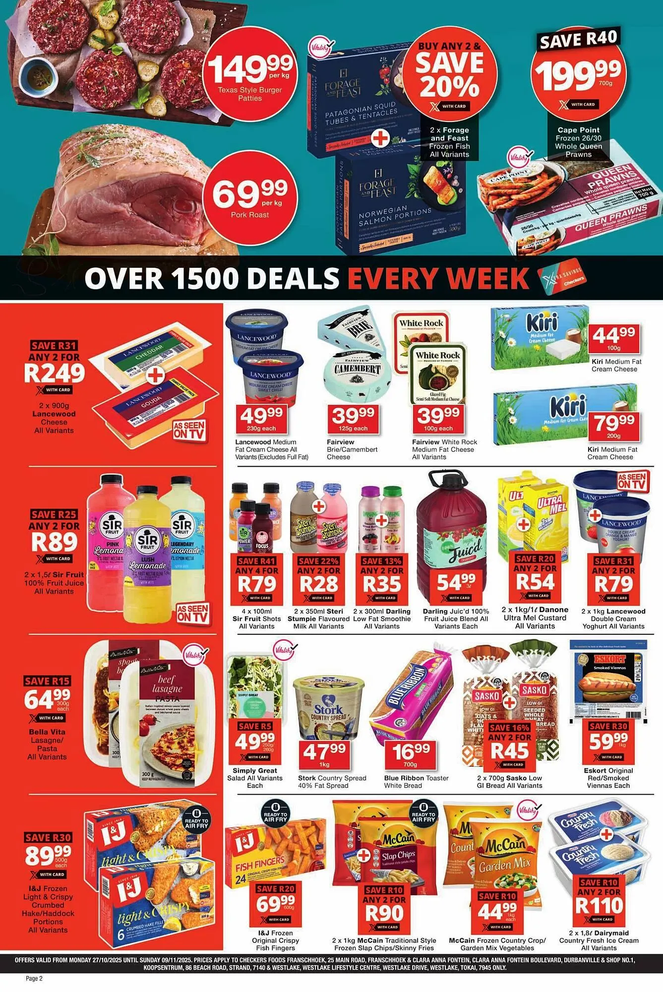 Checkers catalogue from 27 October to 9 November 2025 - Catalogue Page 2