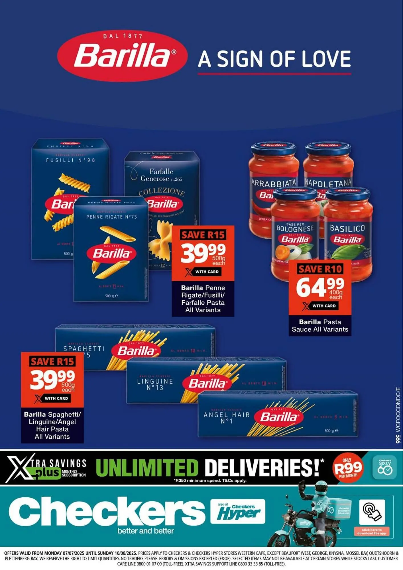 Checkers catalogue from 7 July to 10 August 2025 - Catalogue Page 1