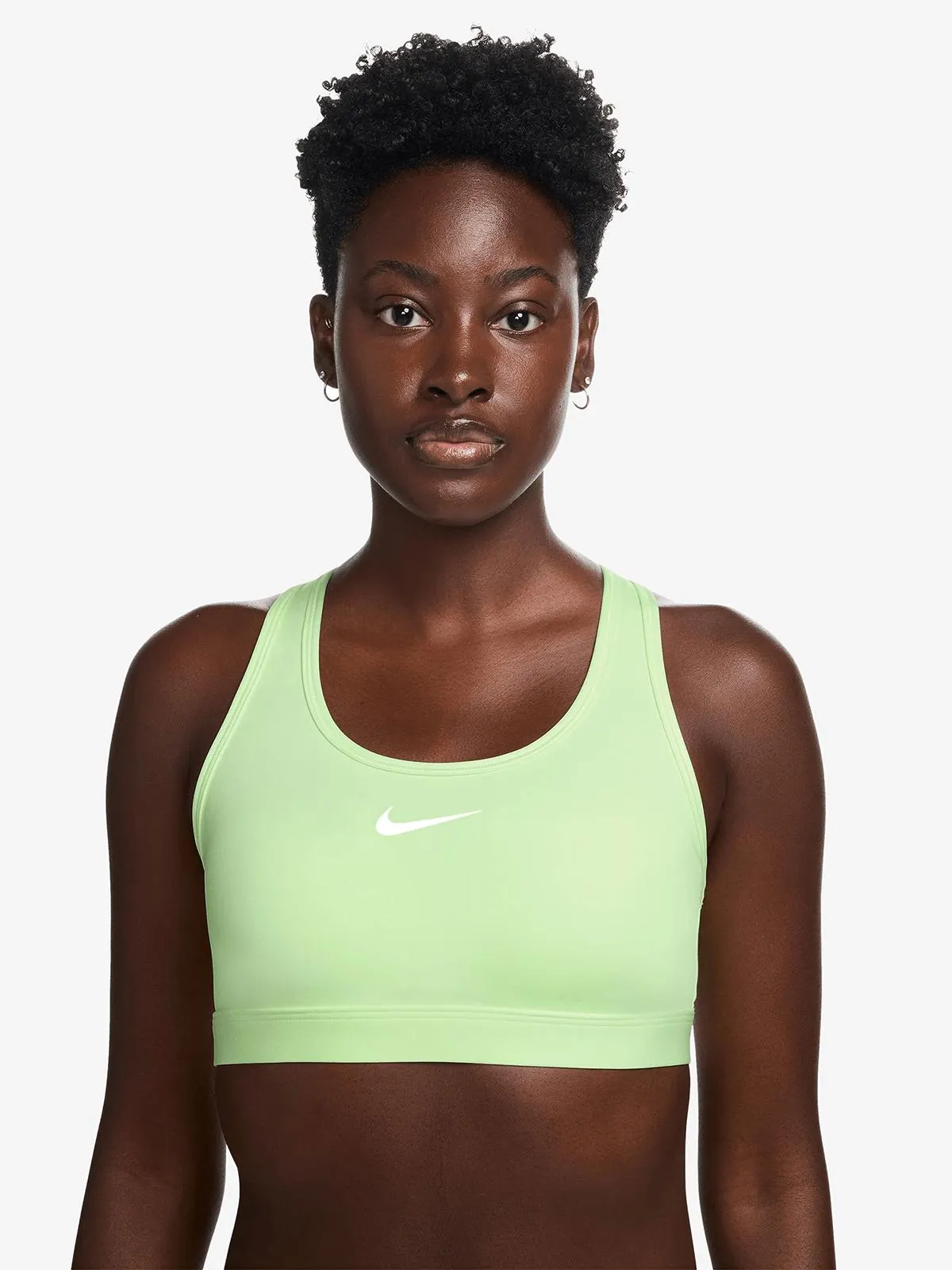 Nike Womens Swoosh Volt/Black Sports Bra