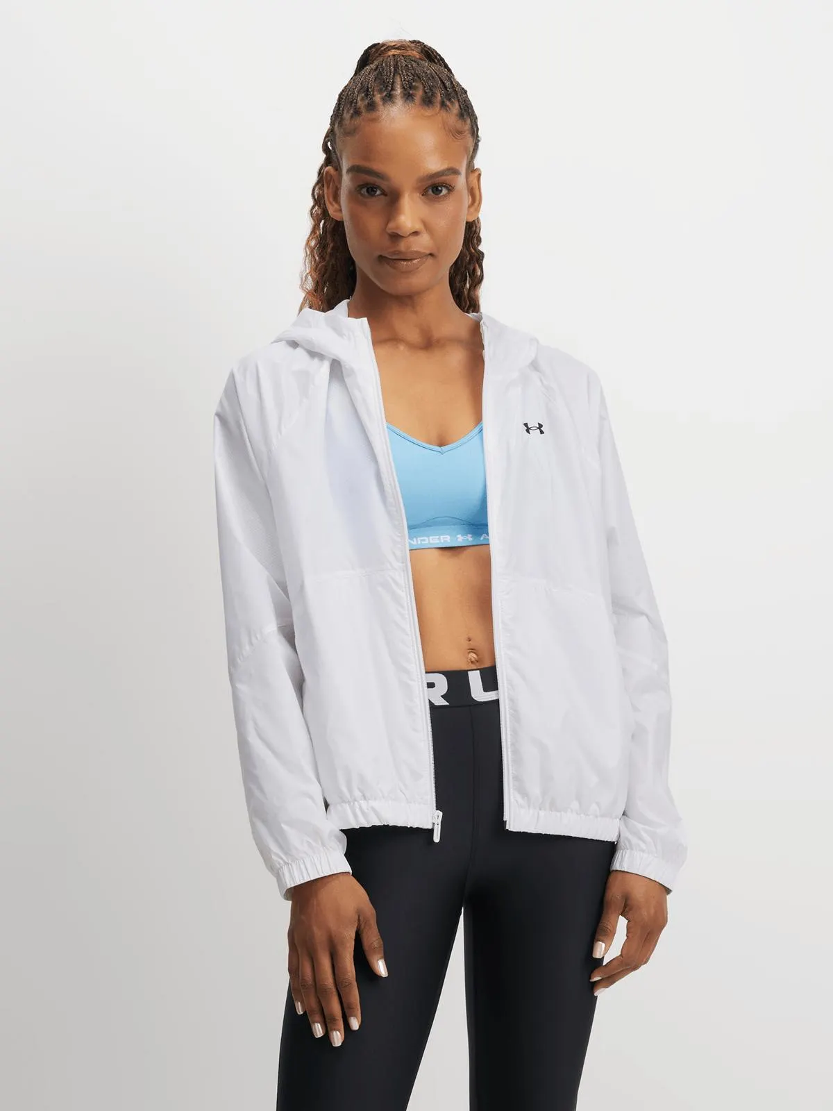Under Armour Womens Rival Sport Halo Grey Windbreaker