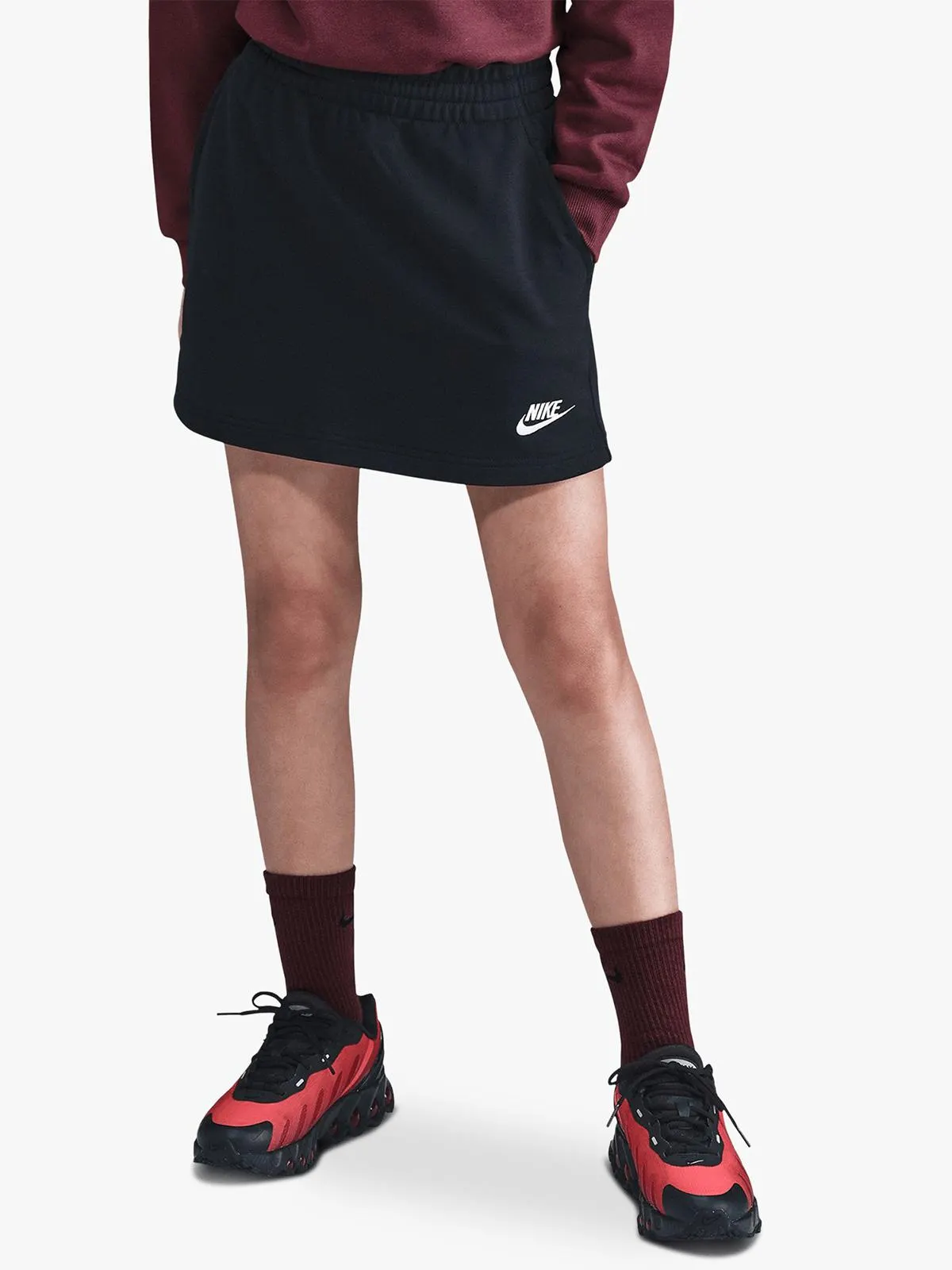 Nike Girls Youth Club Fit Black Skirt