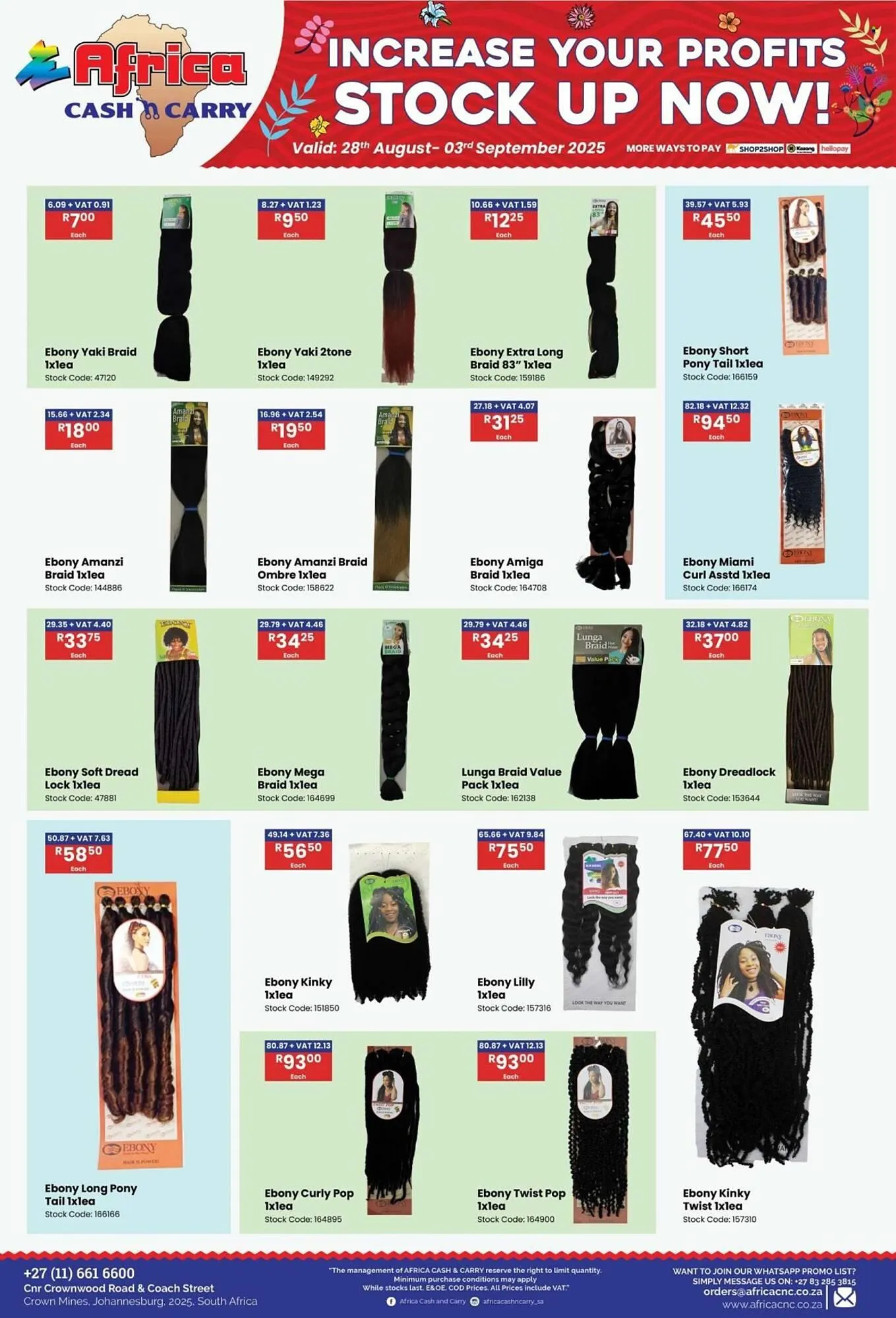 Africa Cash and Carry catalogue from 28 August to 3 September 2025 - Catalogue Page 34