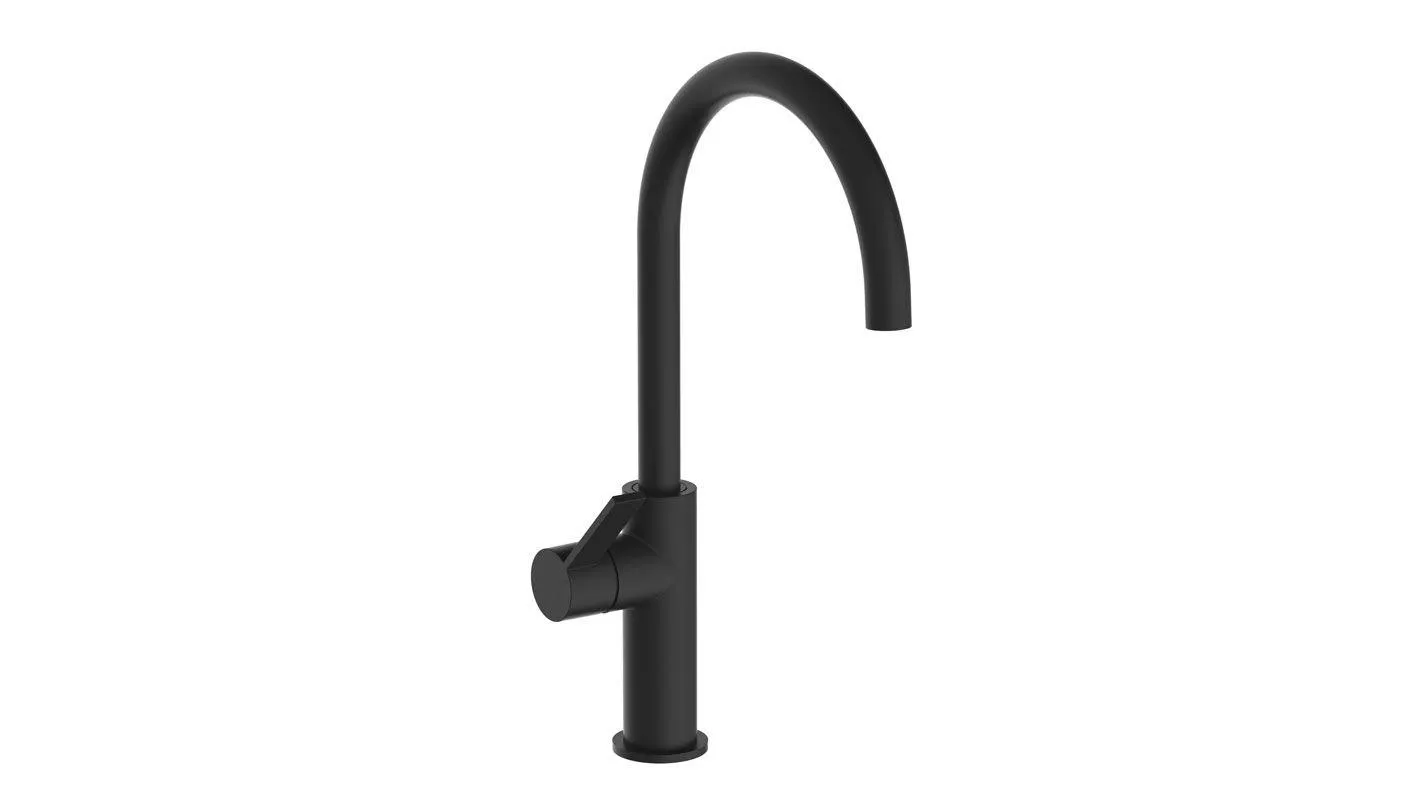 Tivoli Molveno Matt Black Kitchen Sink Mixer