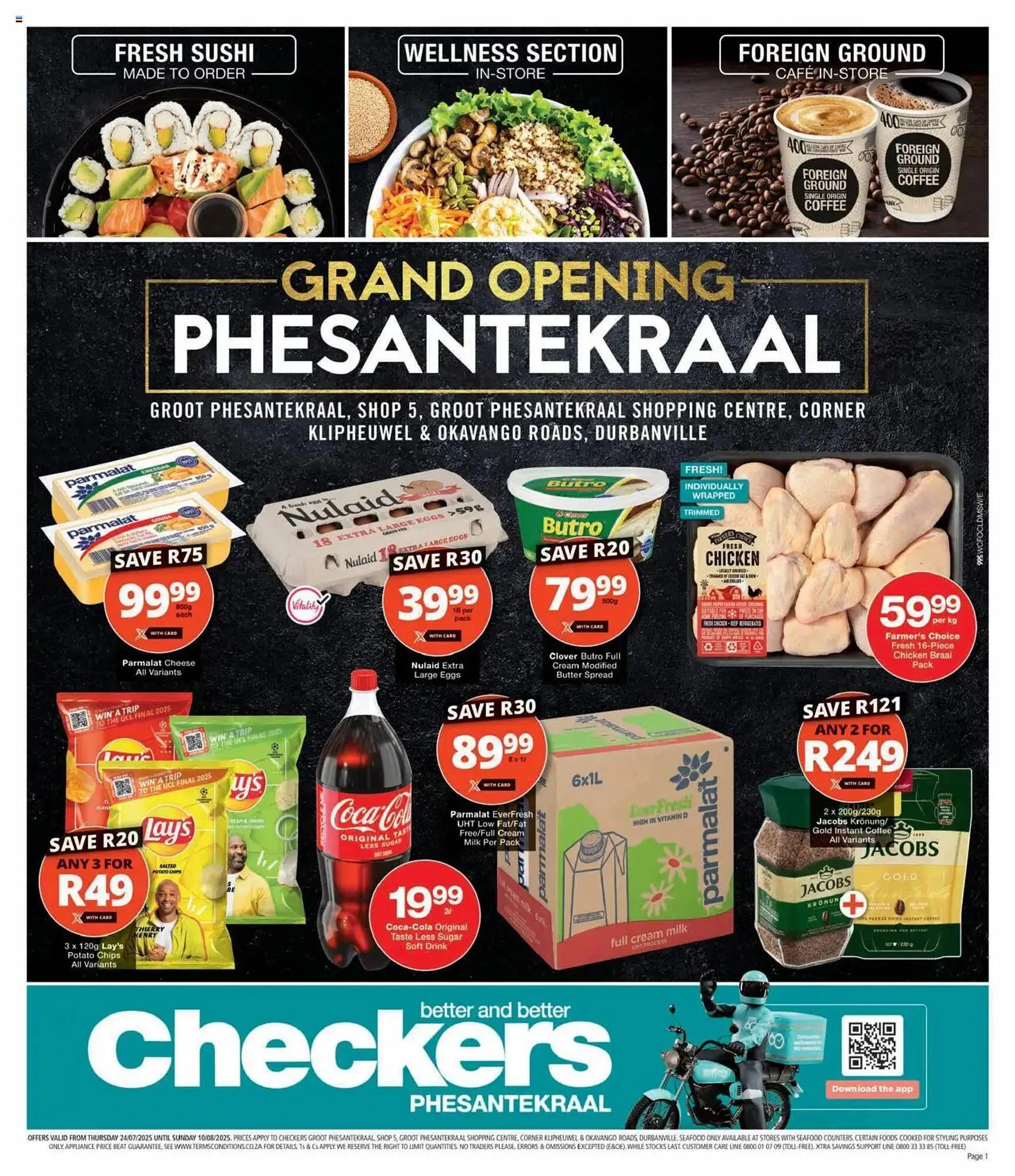 Checkers catalogue from 24 July to 10 August 2025 - Catalogue Page 1