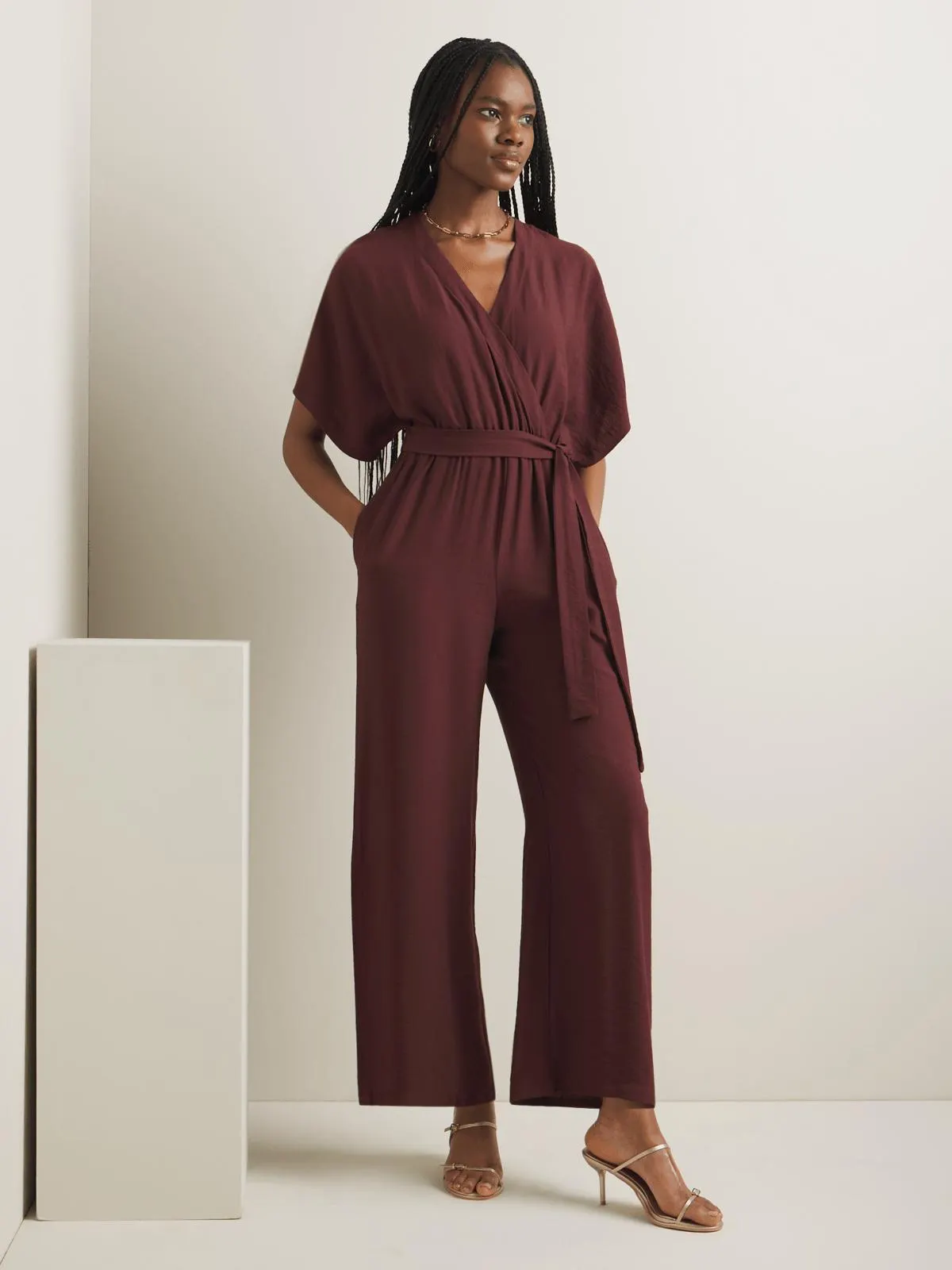 Women's Iconography Wrap Front Jumpsuit