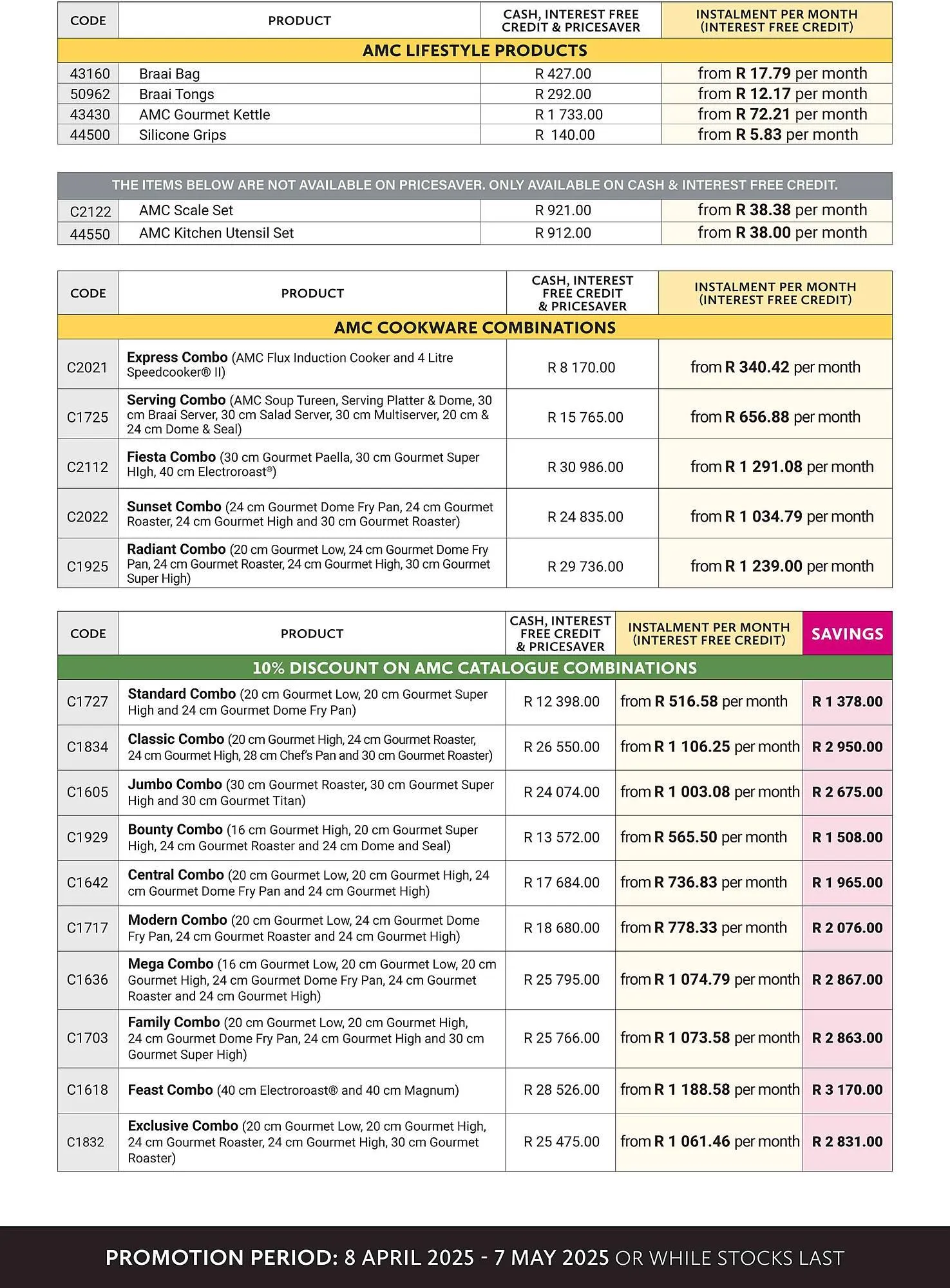 AMC Cookware catalogue from 8 April to 7 May 2025 - Catalogue Page 7