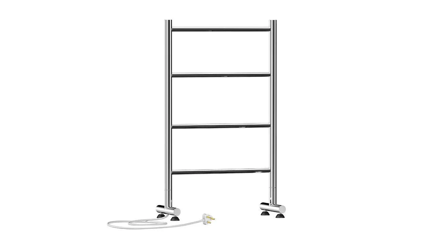 Jeeves Tangent I Polished Electric Heated Towel Rail 865 x 520mm