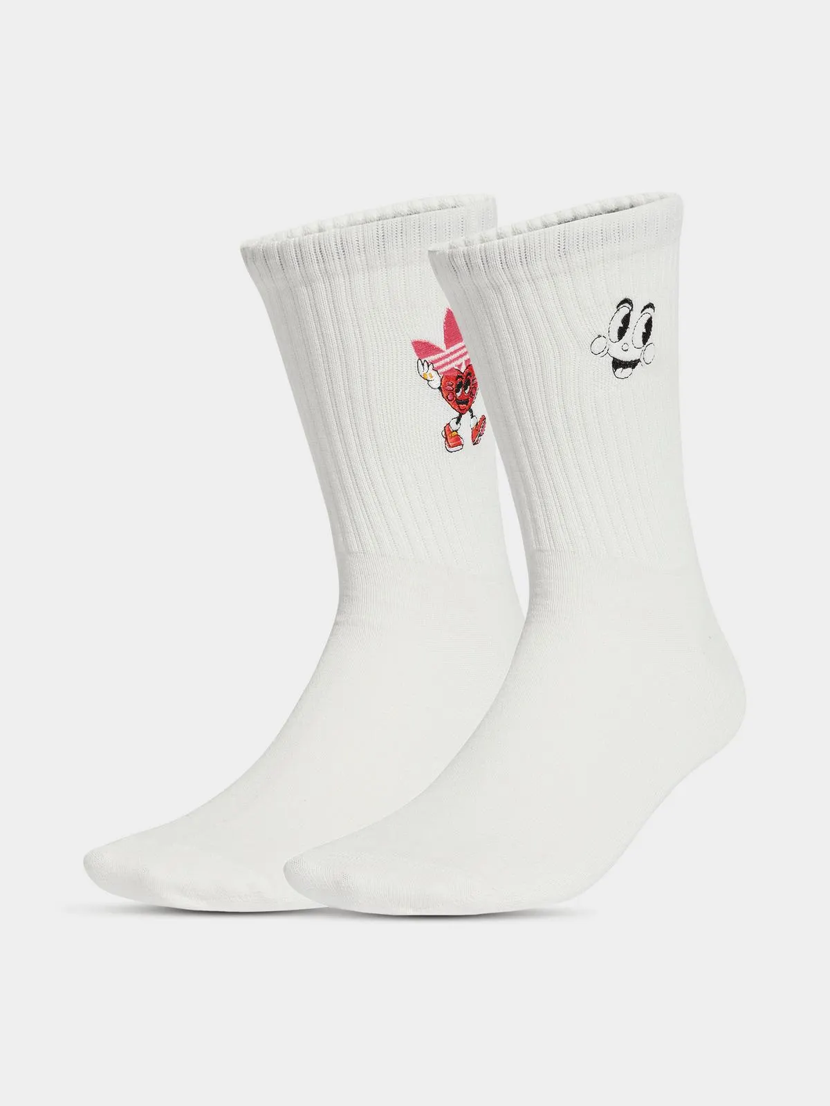 adidas Originals Unisex 2 Pack Nelson CR White Socks