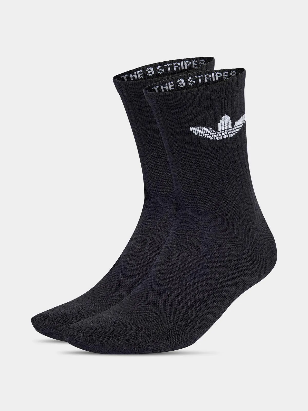 adidas Originals Unisex Trefoil Crew Black Socks