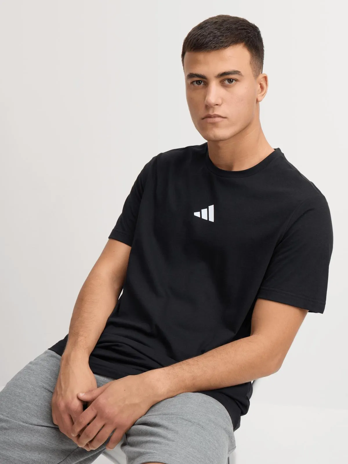adidas Mens Training Essential Black Tee