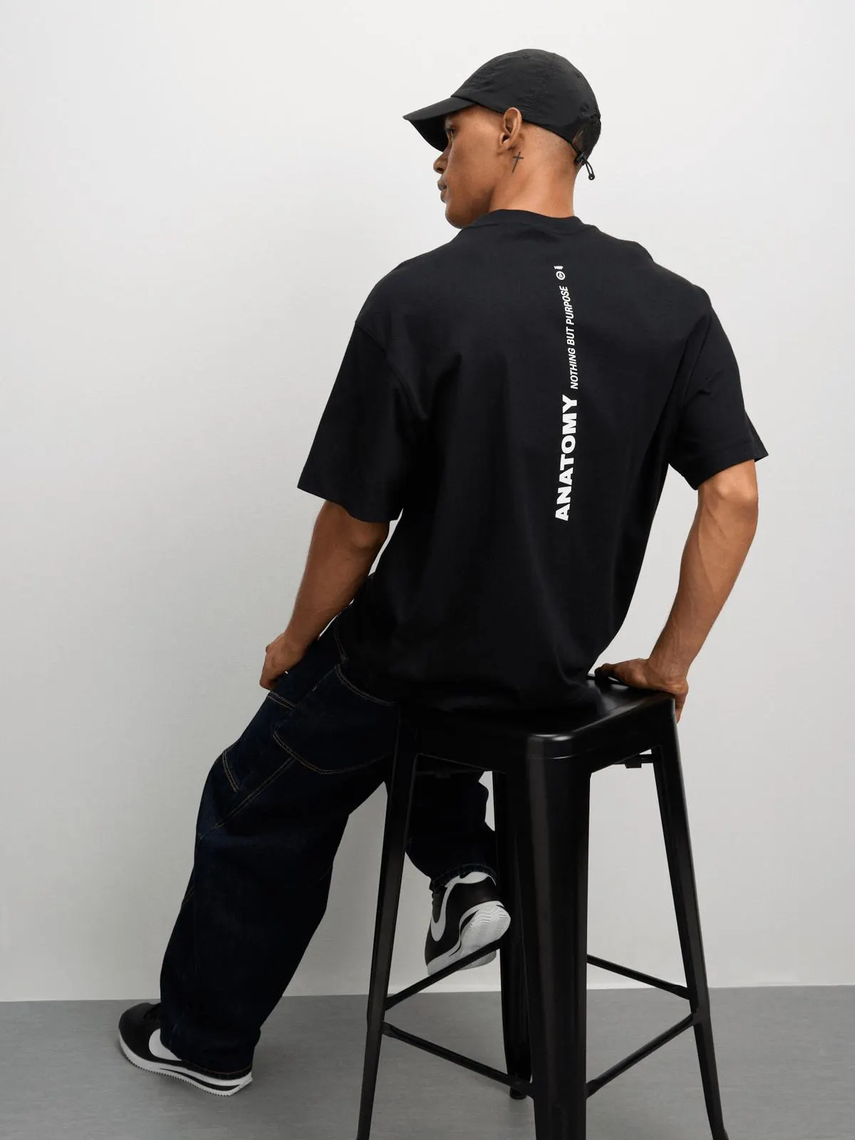 Anatomy Men's Multi Brand Crew Black T-shirt