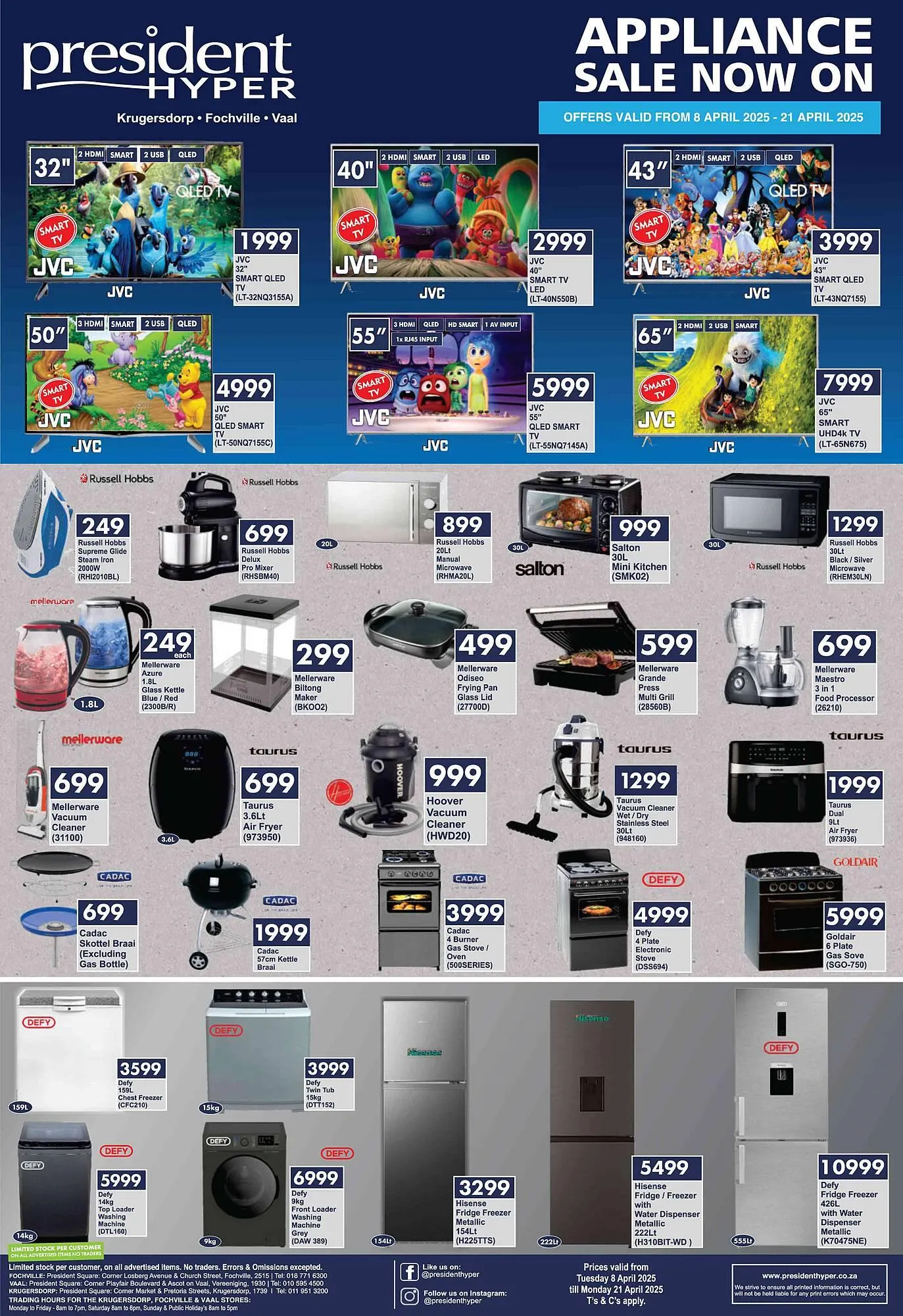 President Hyper catalogue from 8 April to 21 April 2025 - Catalogue Page 1