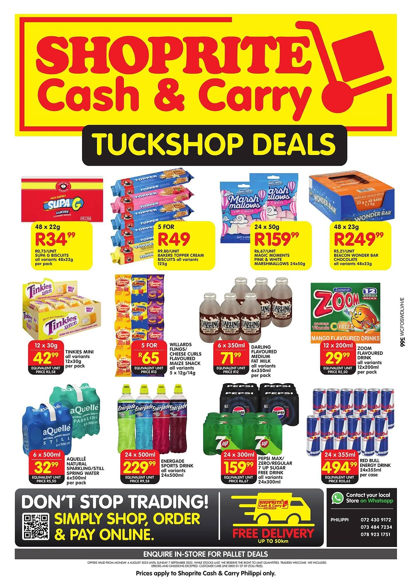 Shoprite catalogue from 4 August to 7 September 2025 - Catalogue Page 1