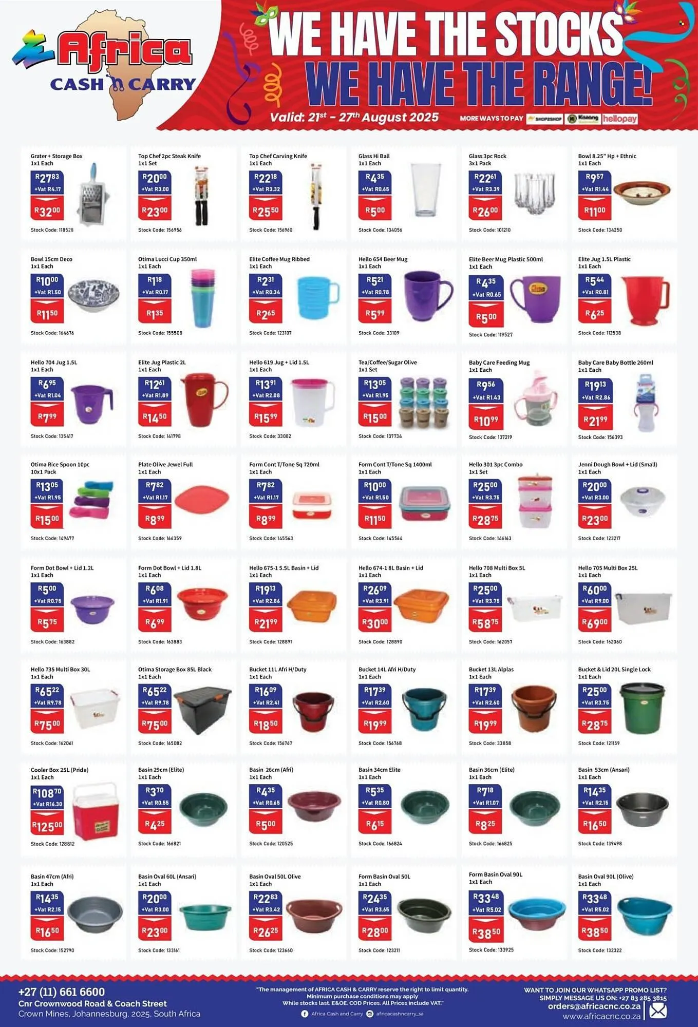 Africa Cash and Carry catalogue from 21 August to 27 August 2025 - Catalogue Page 22