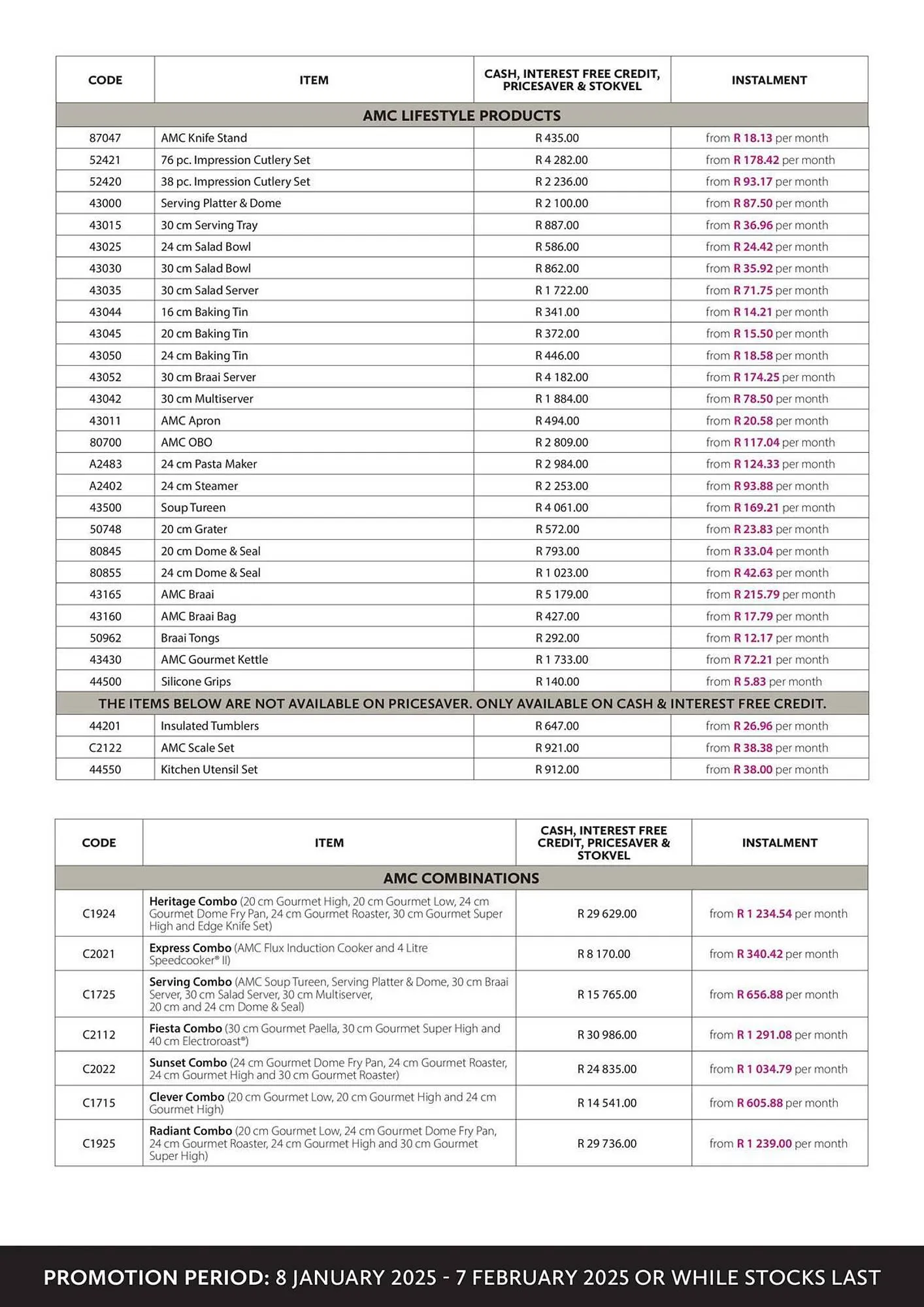 AMC Cookware catalogue from 9 January to 7 February 2025 - Catalogue Page 11