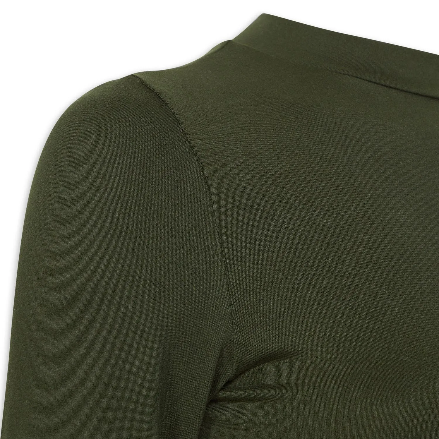 Green Long Sleeve Turtle Neck