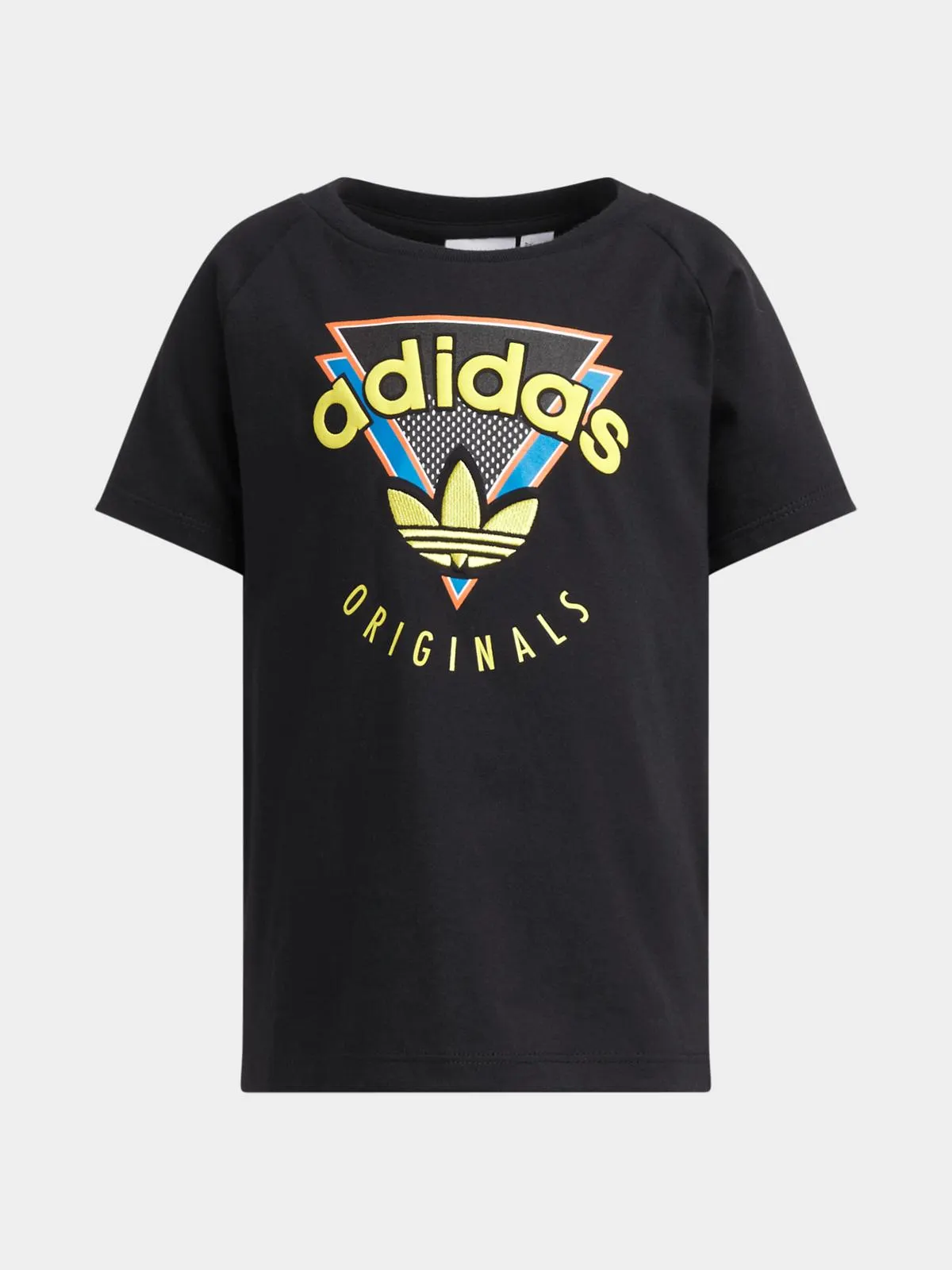 adidas Originals Unisex Kids Logo Play Black T-Shirt