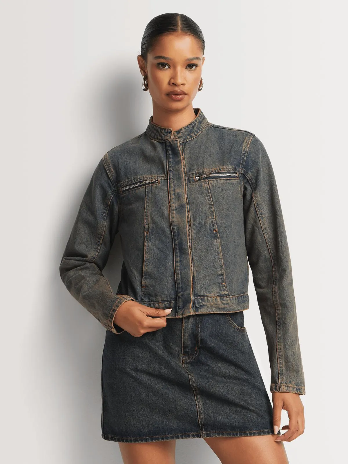 Denim Moto Jacket