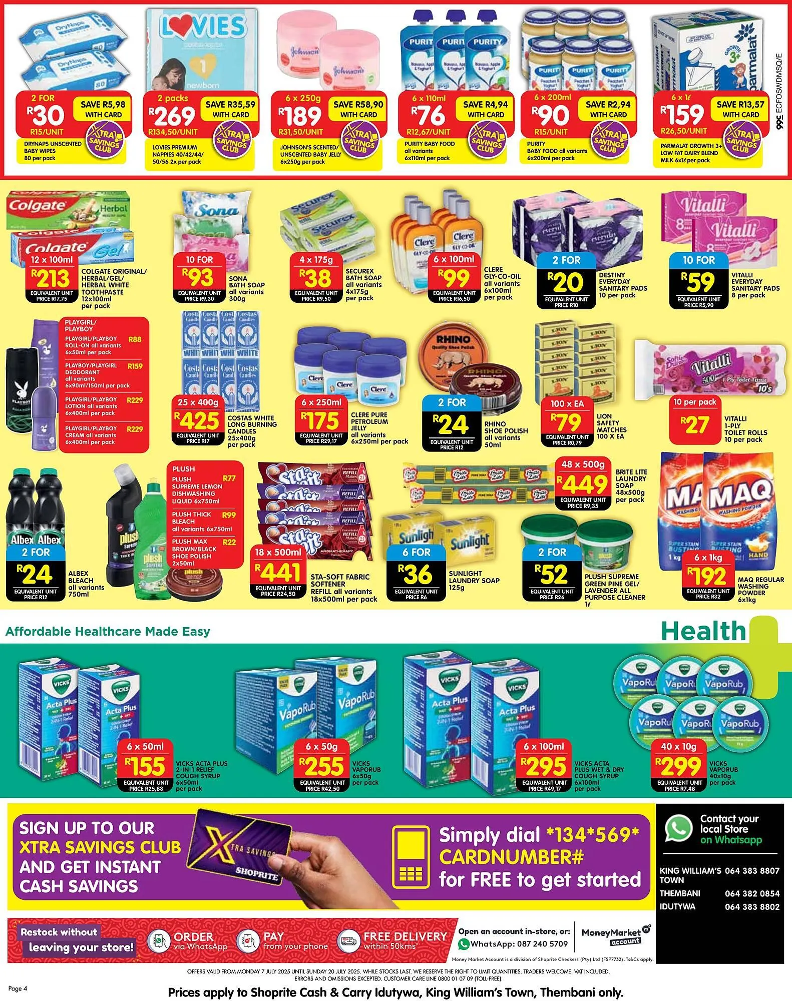 Shoprite catalogue from 7 July to 20 July 2025 - Catalogue Page 4