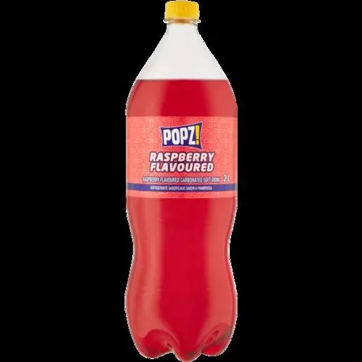 Popz Raspberry Flavoured Soft Drink 2L