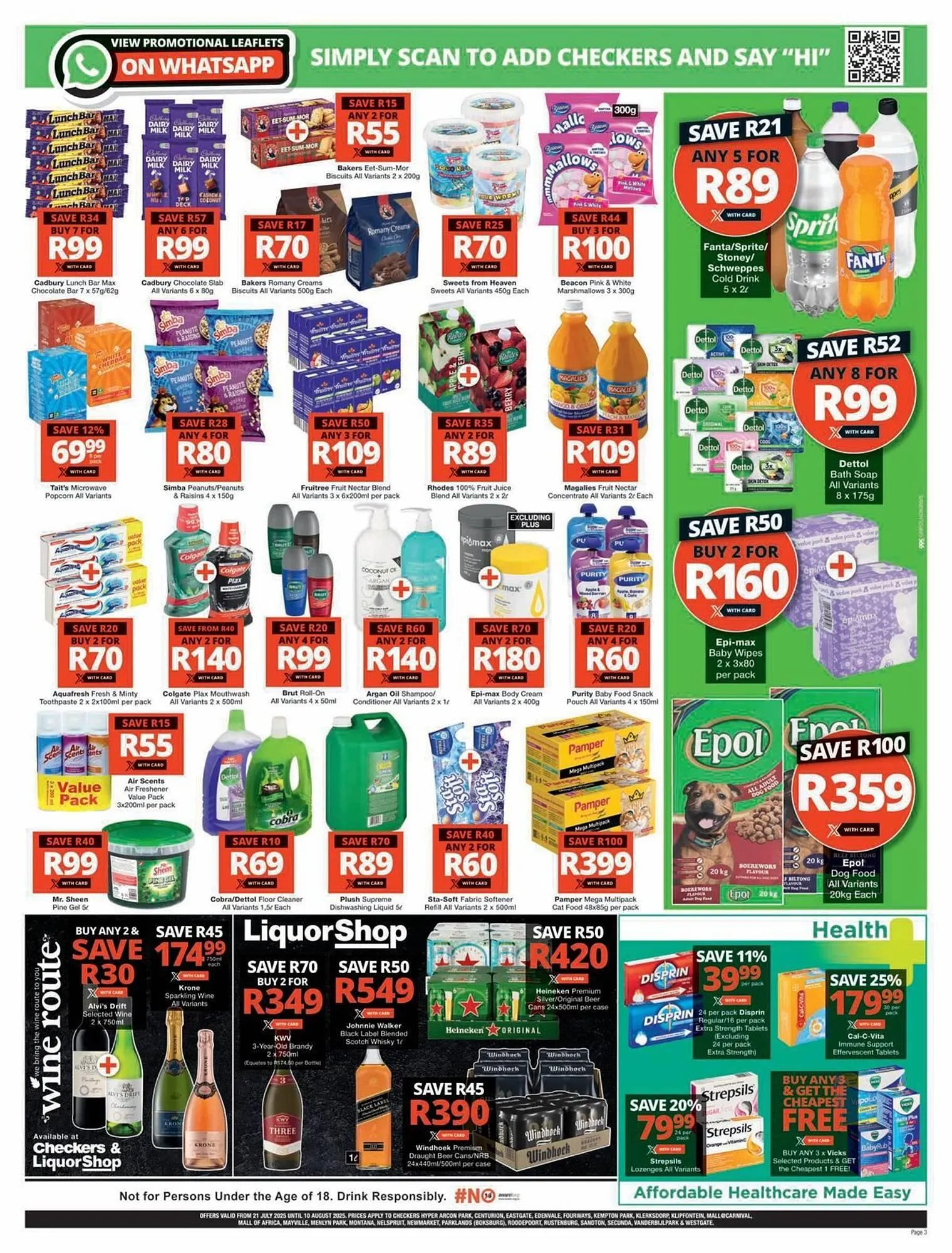 Checkers catalogue from 20 July to 10 August 2025 - Catalogue Page 3