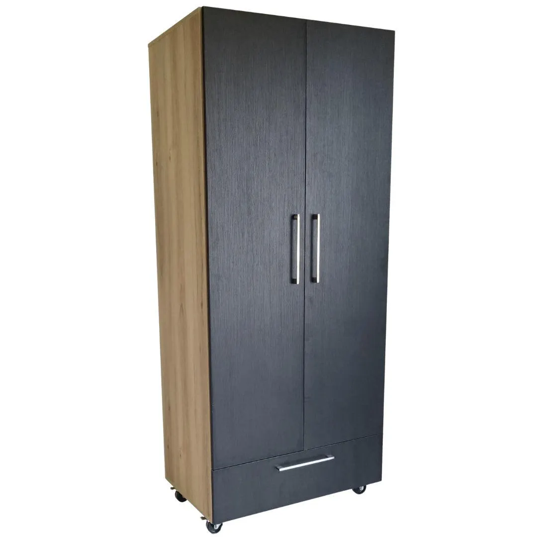 Parma Portable Wardrobe - Sahara & Ebony