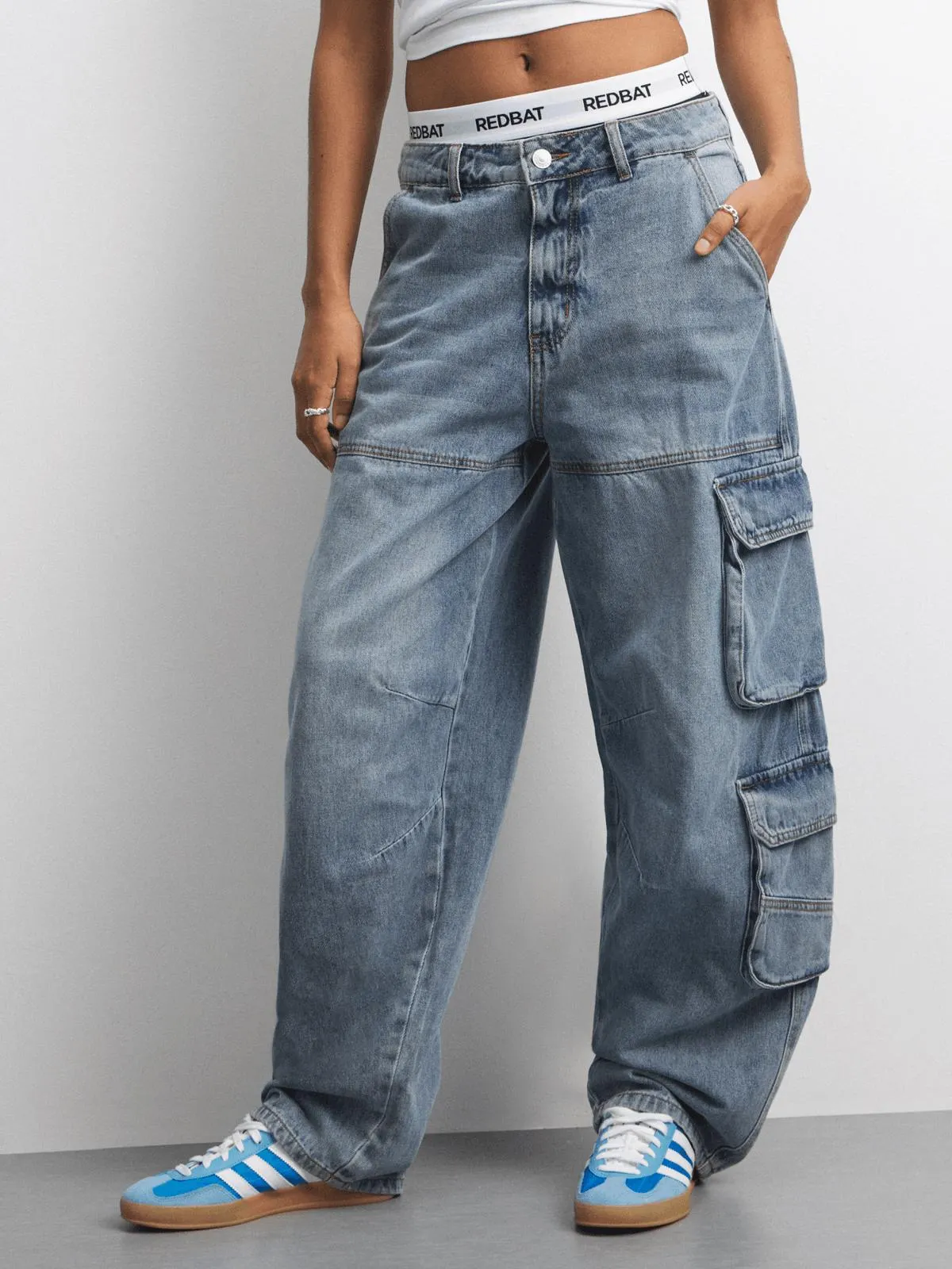 Redbat Women's Medium Blue Utility Jeans