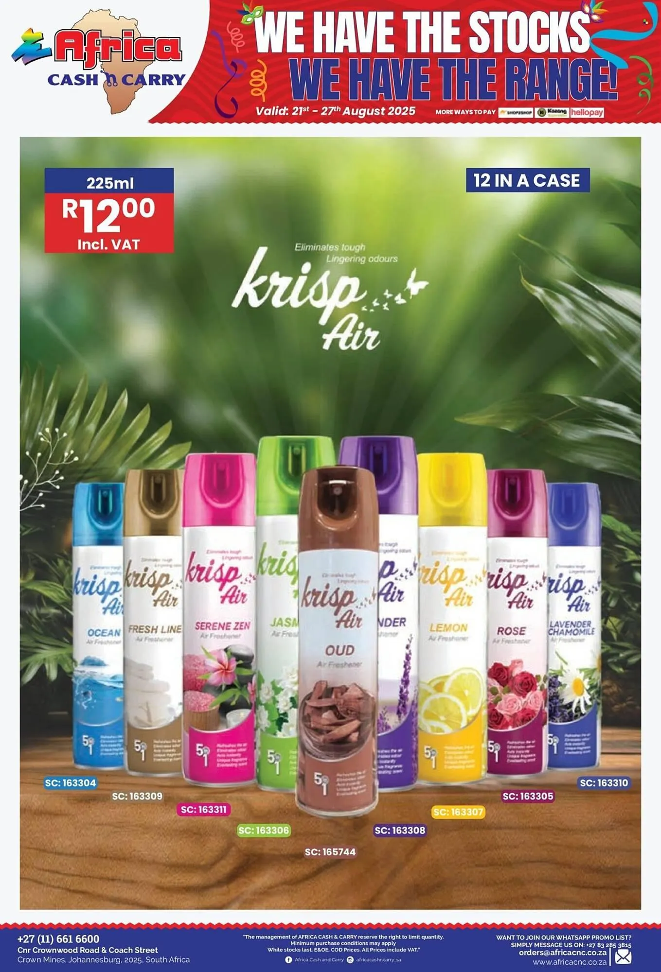 Africa Cash and Carry catalogue from 21 August to 27 August 2025 - Catalogue Page 14