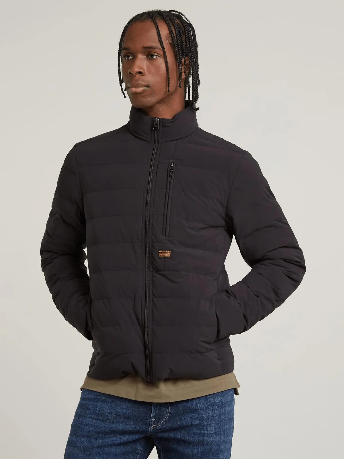 G-Star Men's Foundation Liner Dark Black Jacket