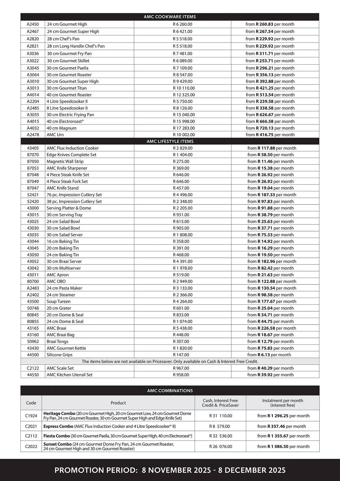 AMC Cookware catalogue from 8 November to 8 December 2025 - Catalogue Page 7