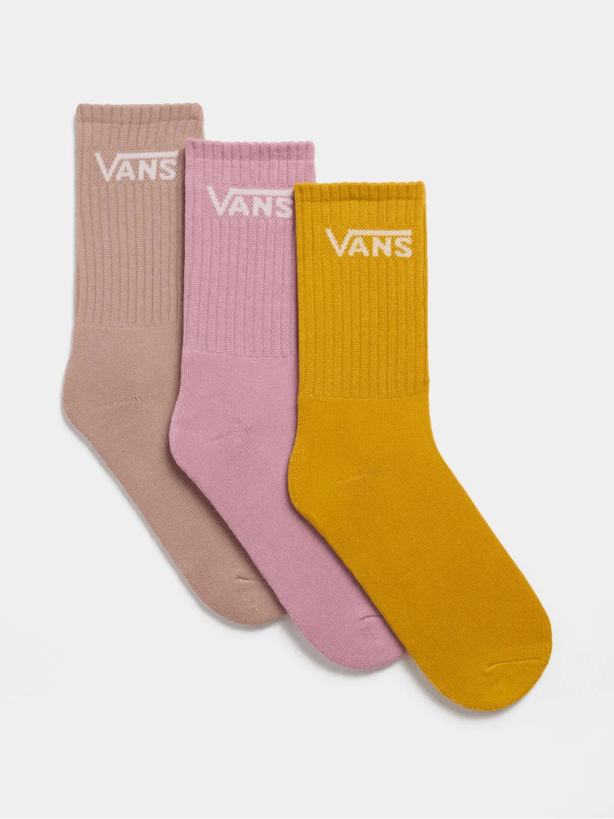 Vans Classic 3 Pack Multi Crew Socks