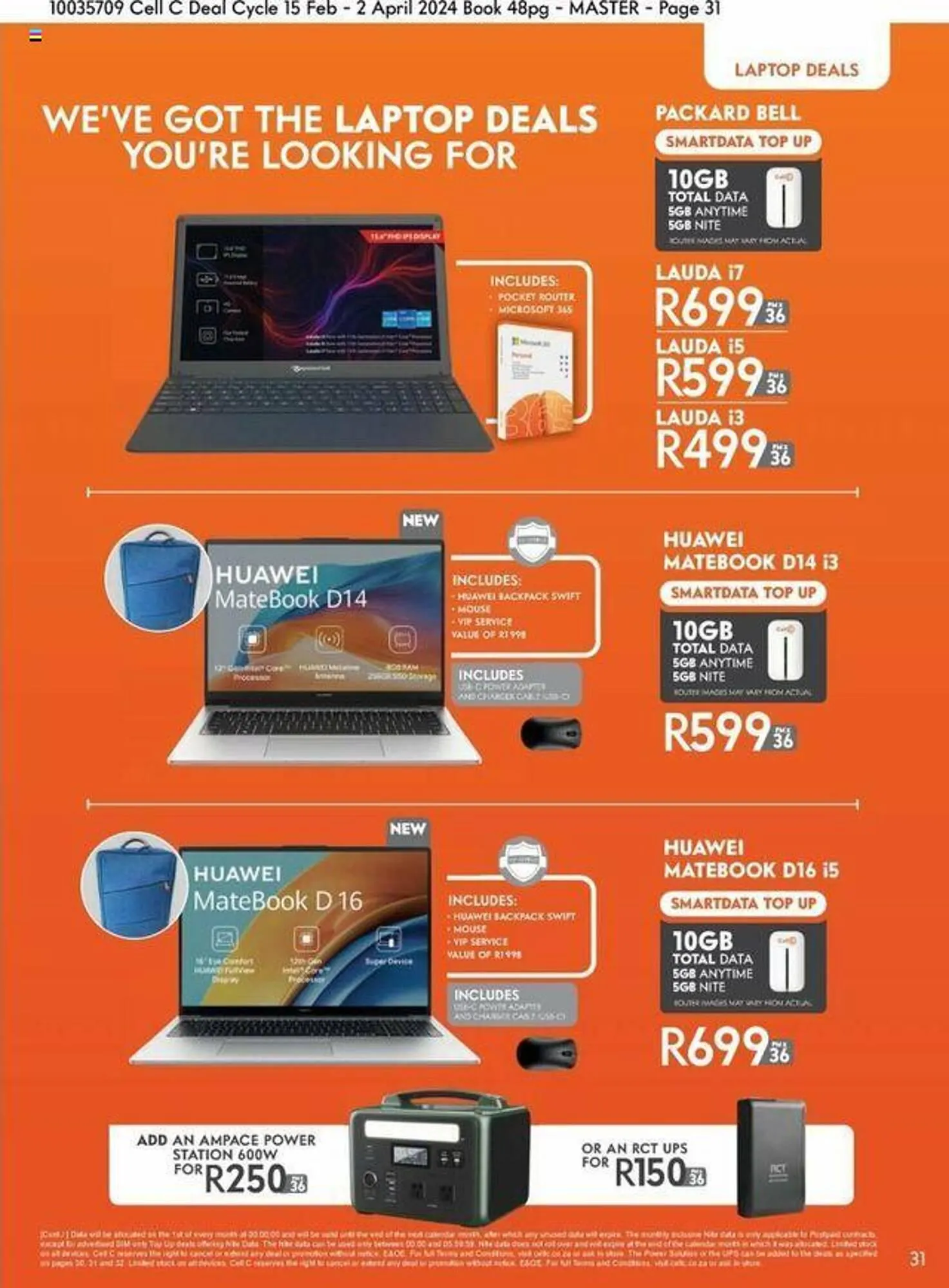 Cell C catalogue from 15 February to 2 April 2024 - Catalogue Page 31