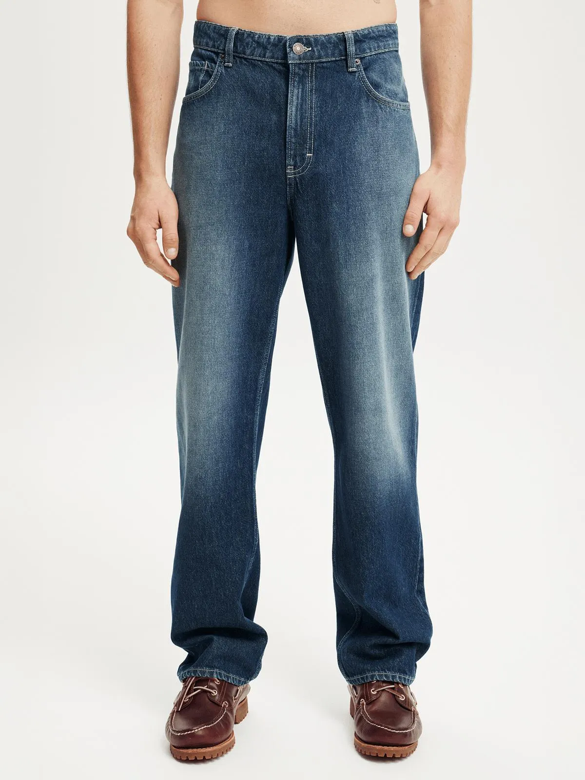 Men's Cotton On Blue Baggy Jeans