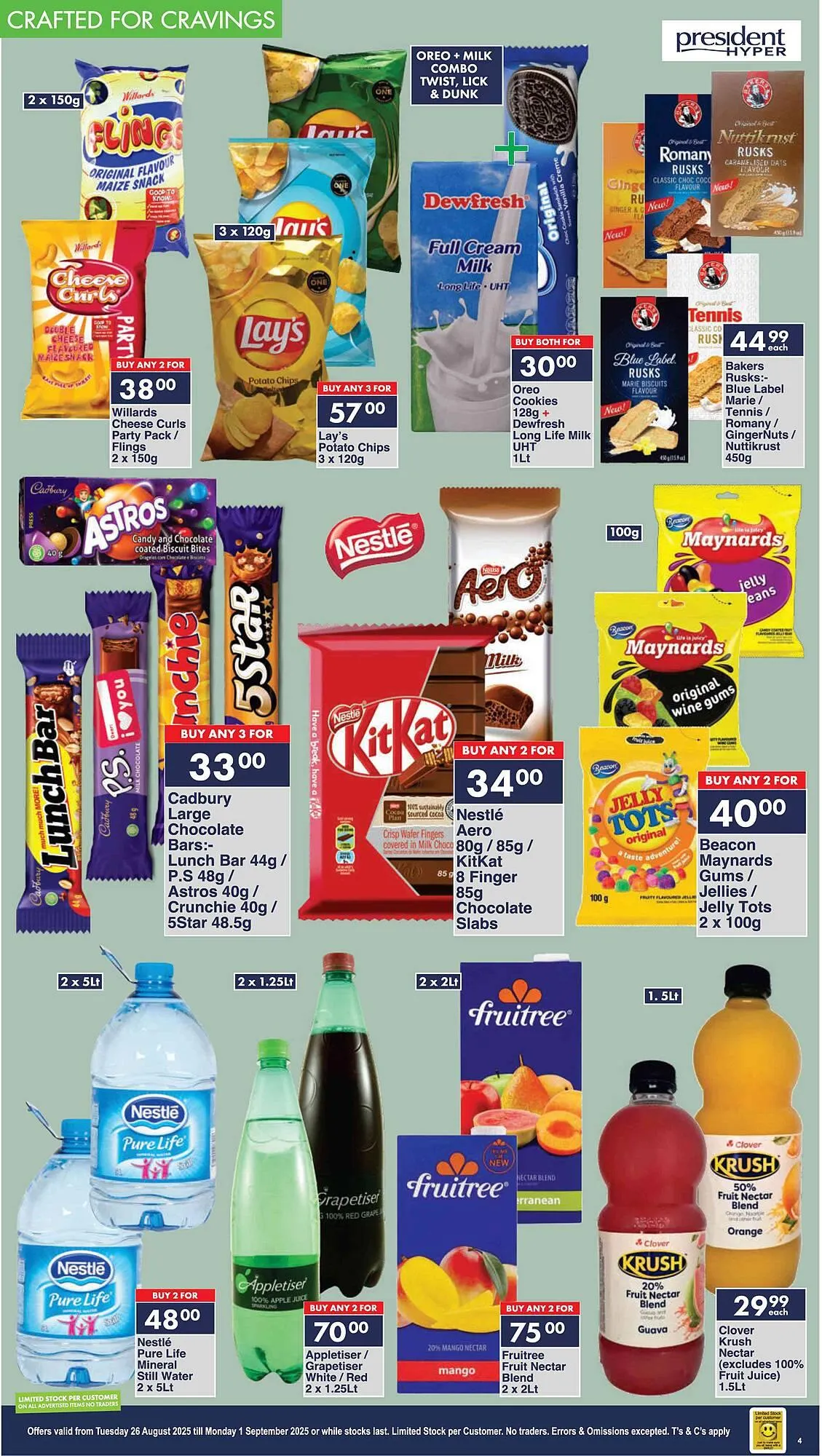 President Hyper catalogue from 26 August to 1 September 2025 - Catalogue Page 4