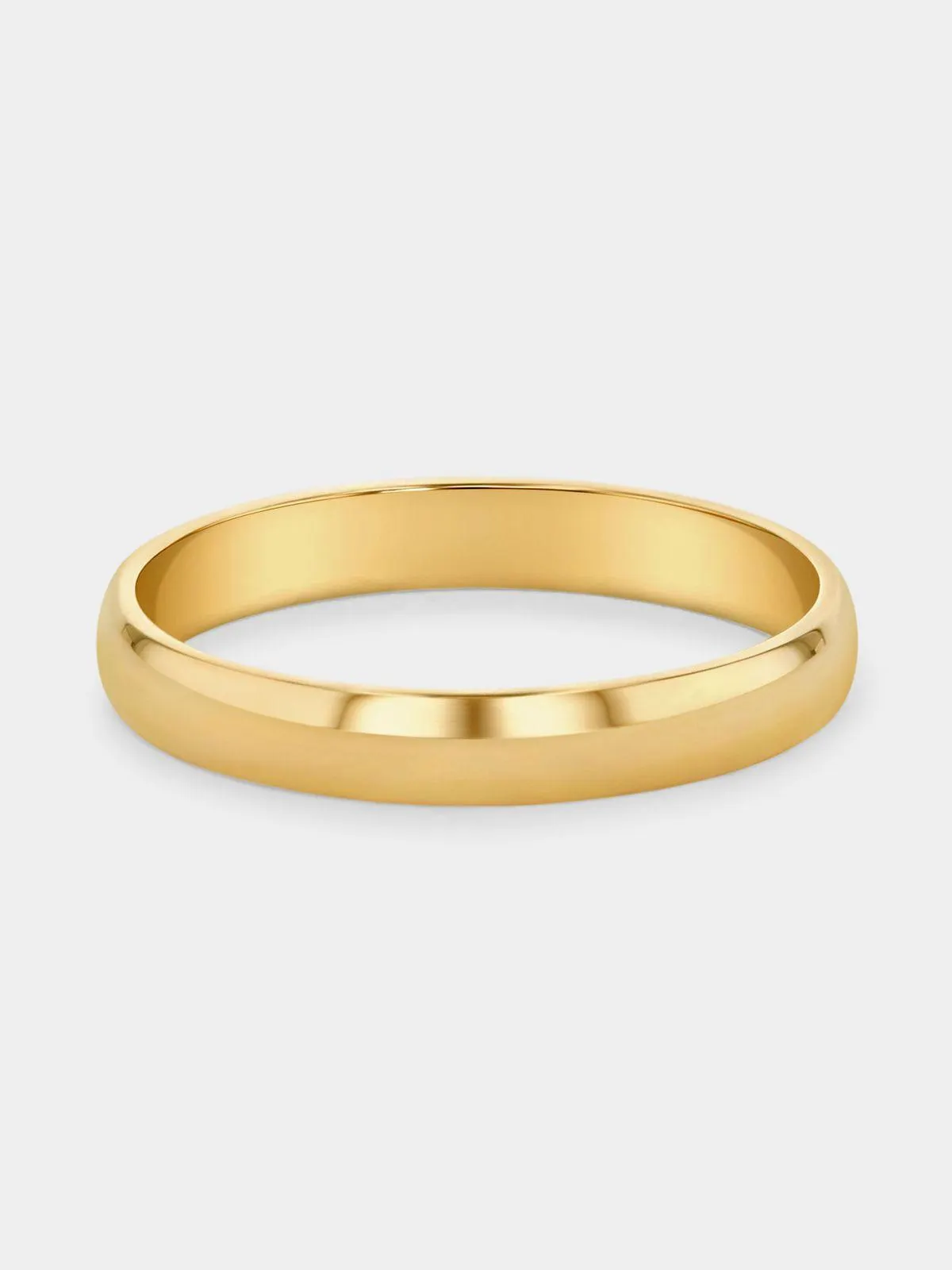 Yellow Gold Plain Wedding Band