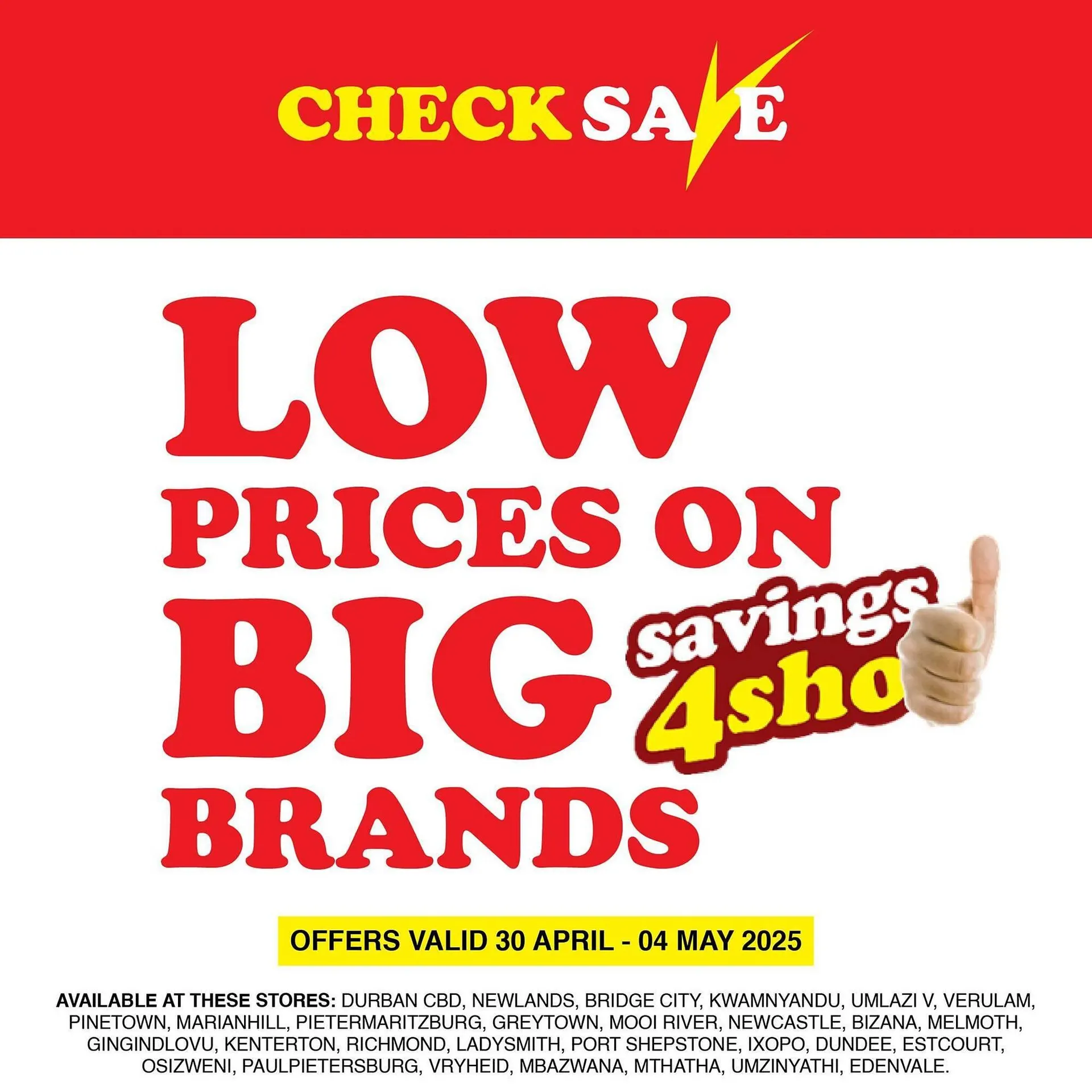 Check Save catalogue from 30 April to 4 May 2025 - Catalogue Page 1