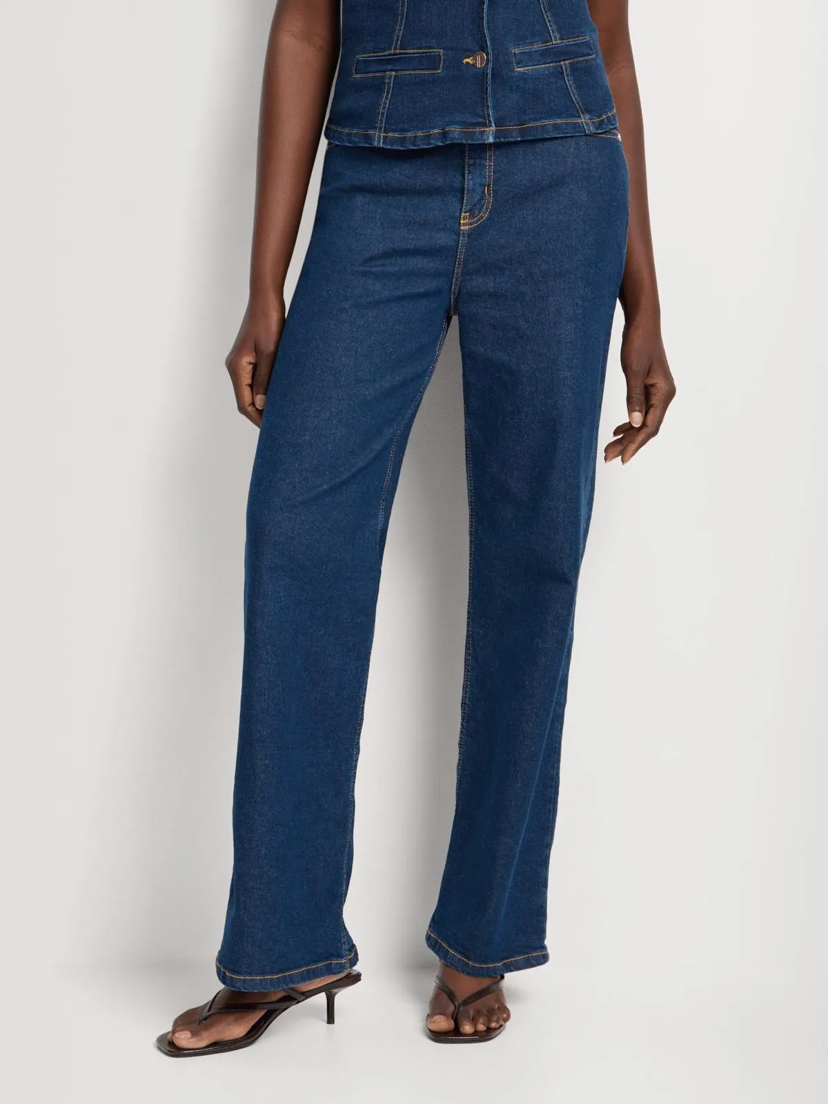FF Denim Straight Leg Jeans