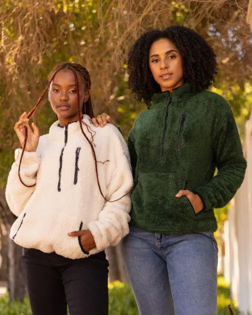 Ladies Assorted teddy Fleece Tops