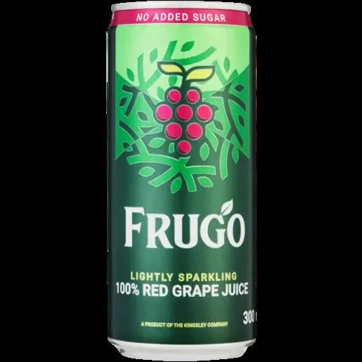 Frugo 100% Lightly Sparkling Red Grape Juice 300ml